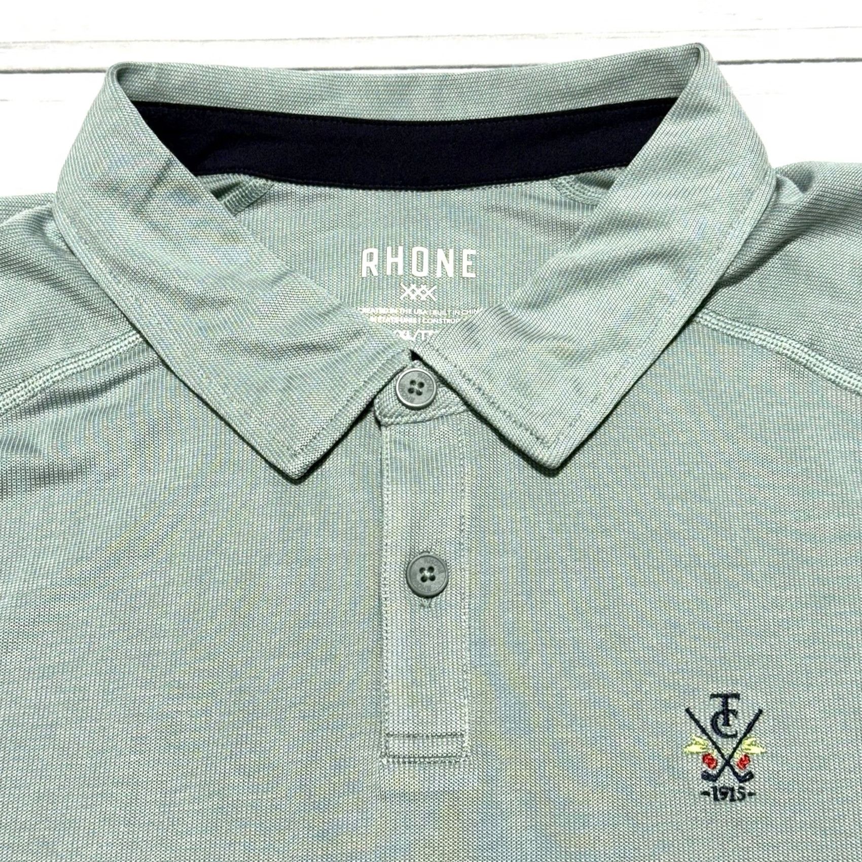 Rhone Rhone Polo Shirt Mens 2XL Blue City Golf Lightweight NWT Regular Short Sleeve Cotton Blend Polo Shirt Size US XXL / EU 58 / 5 - 2 Thumbnail