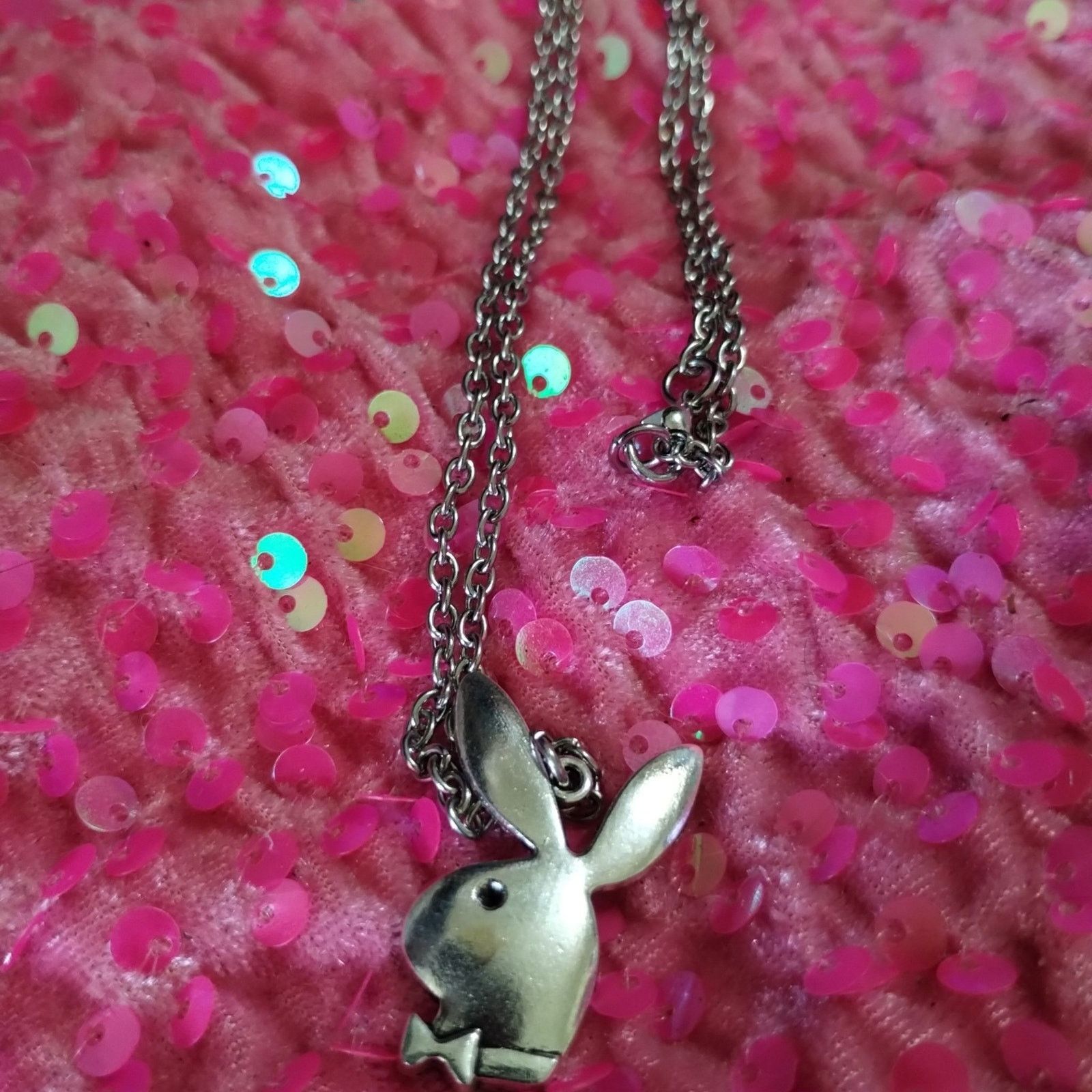 Vintage Beautiful vintage silver bunny necklace Size ONE SIZE - 1 Thumbnail