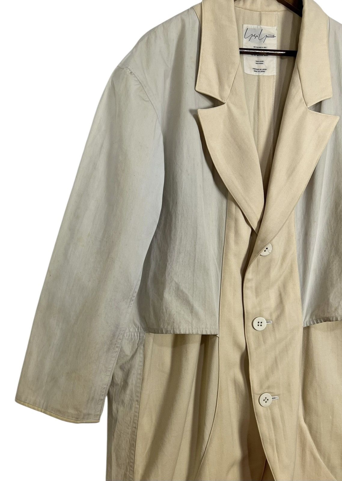 Yohji Yamamoto 80s VINTAGE YOHJI YAMAMOTO LONG COAT Size US XL / EU 56 / 4 - 7 Thumbnail