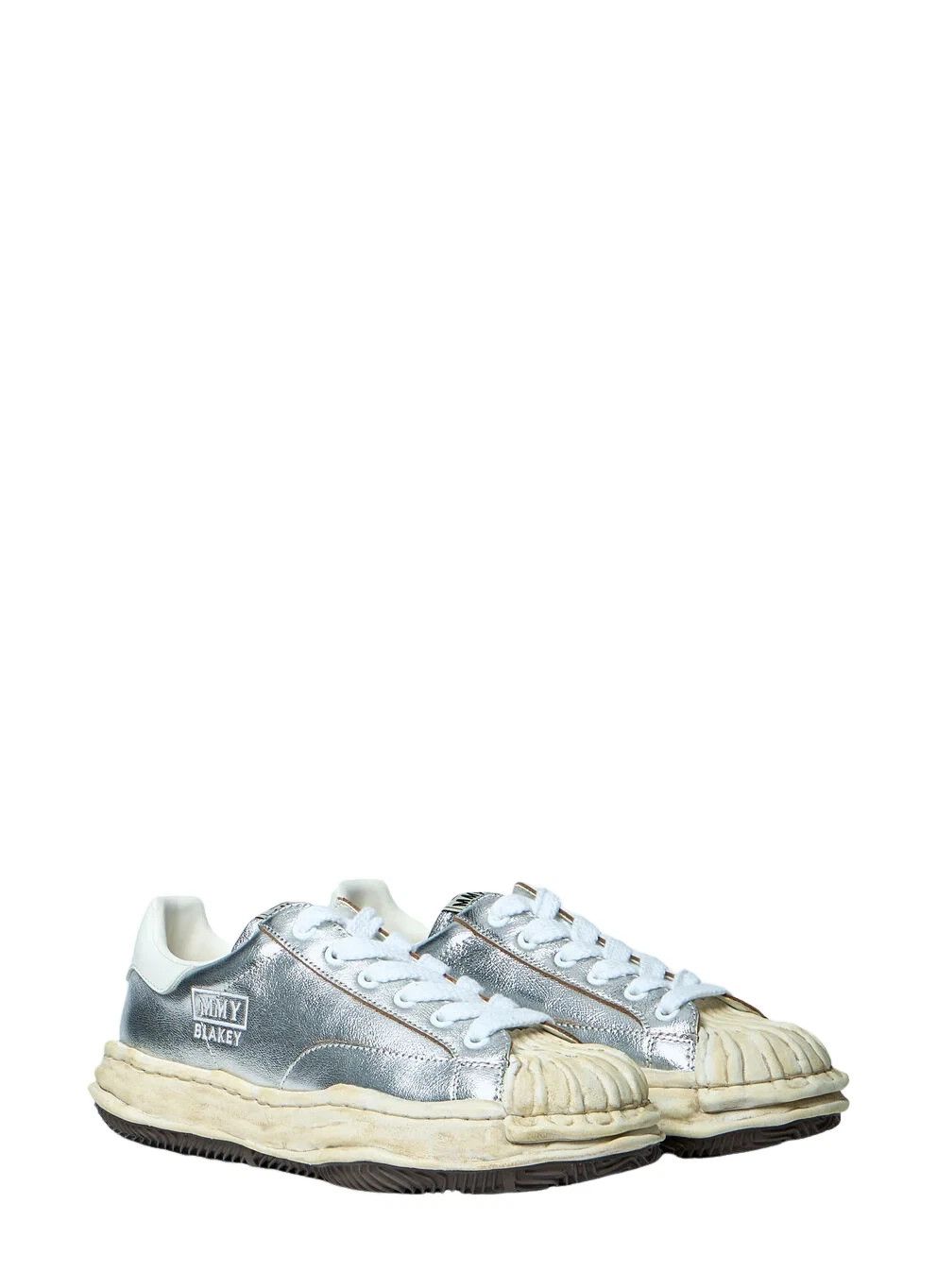 Other Mihara Yasuhiro Blakey Silver Sneakers New & Authentic Size US 10 / EU 43 - 2 Thumbnail
