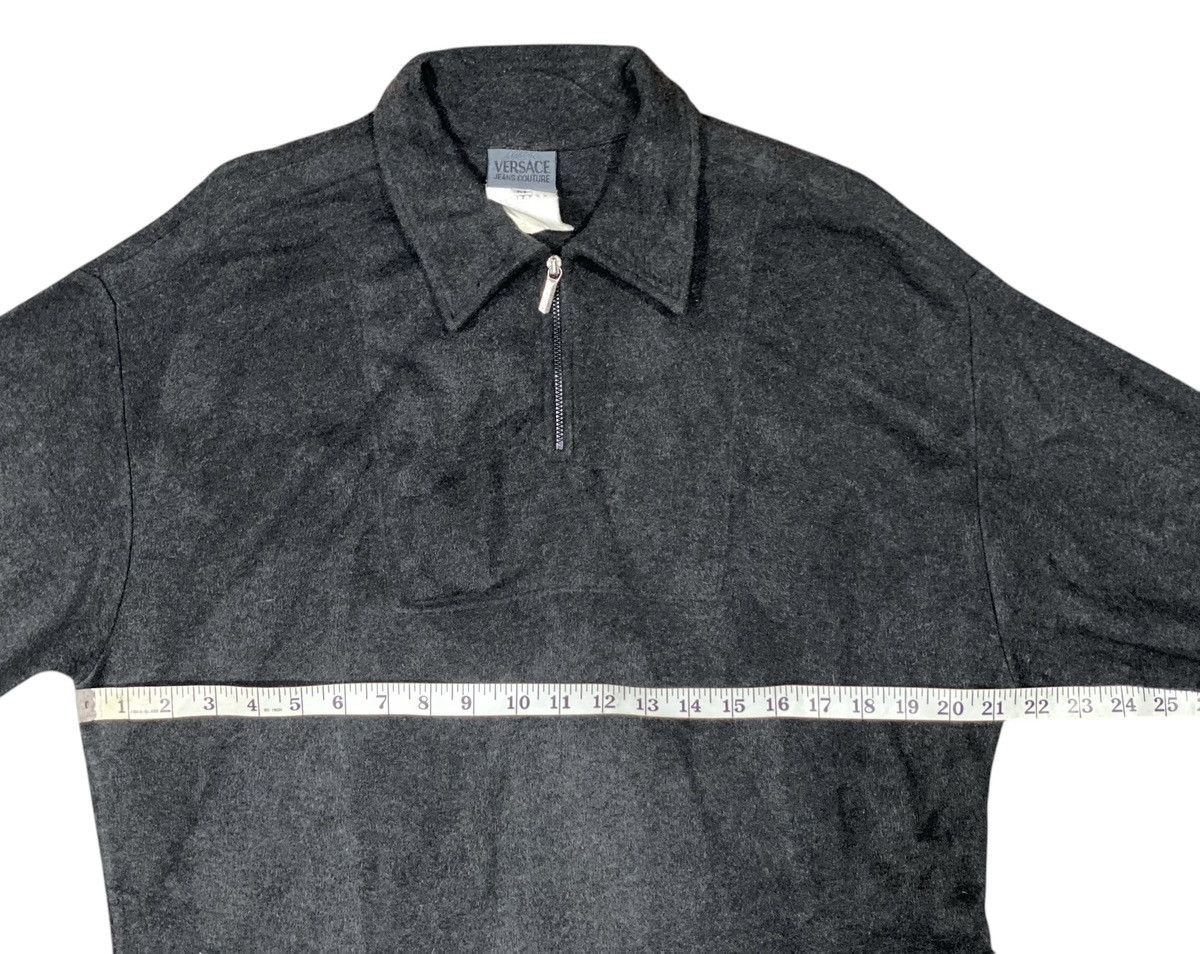 Versace × Versace Jeans Couture Rare🔥VERSACE JEANS COUNTER Long Sleeve Half Zip Shirt Polo Size US M / EU 48-50 / 2 - 10 Thumbnail