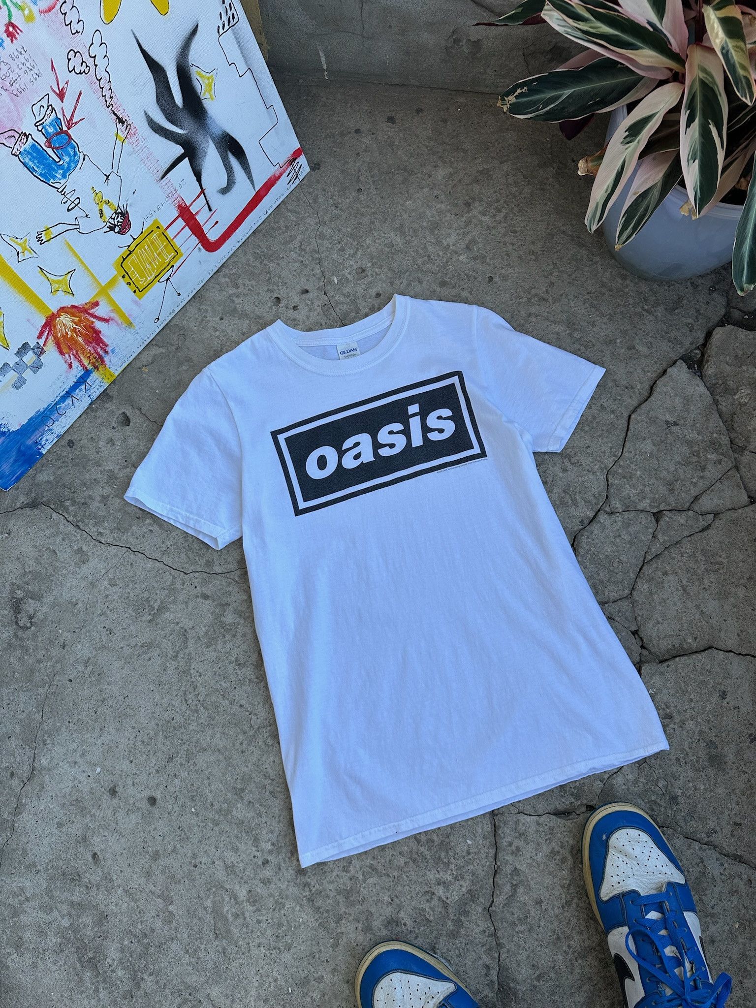 Band Tees Vintage OASIS BOX LOGO BAND BRITPOP T-shirt Size US S / EU 44-46 / 1 - 6 Thumbnail