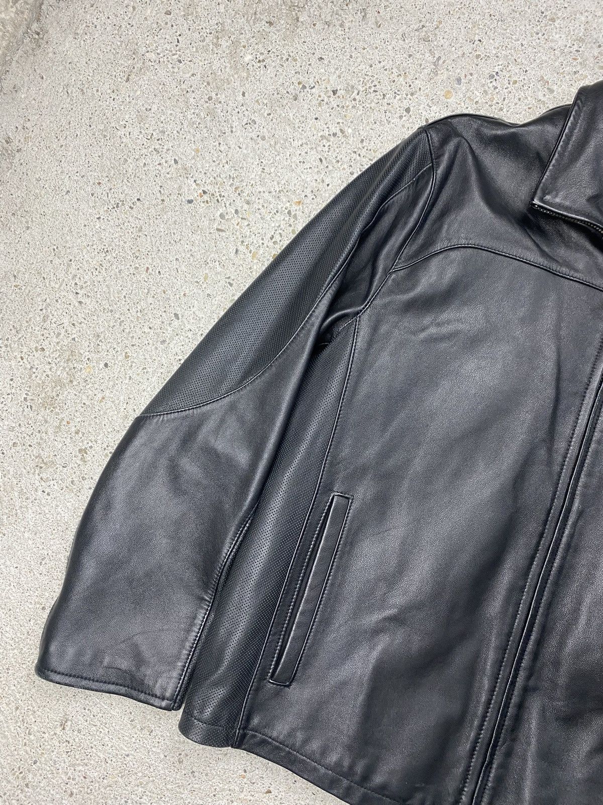 Calvin Klein Calvin klein black leather jacket luxury Size US L / EU 52-54 / 3 - 11 Thumbnail