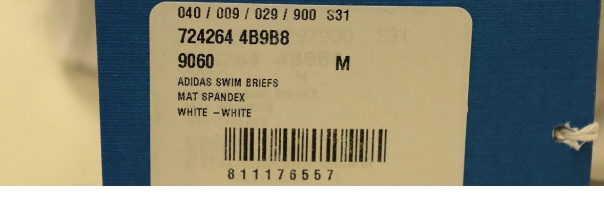 Adidas × Balenciaga o1w1db10824 Size: M / Swim Briefs in White/Black Size ONE SIZE - 3 Thumbnail
