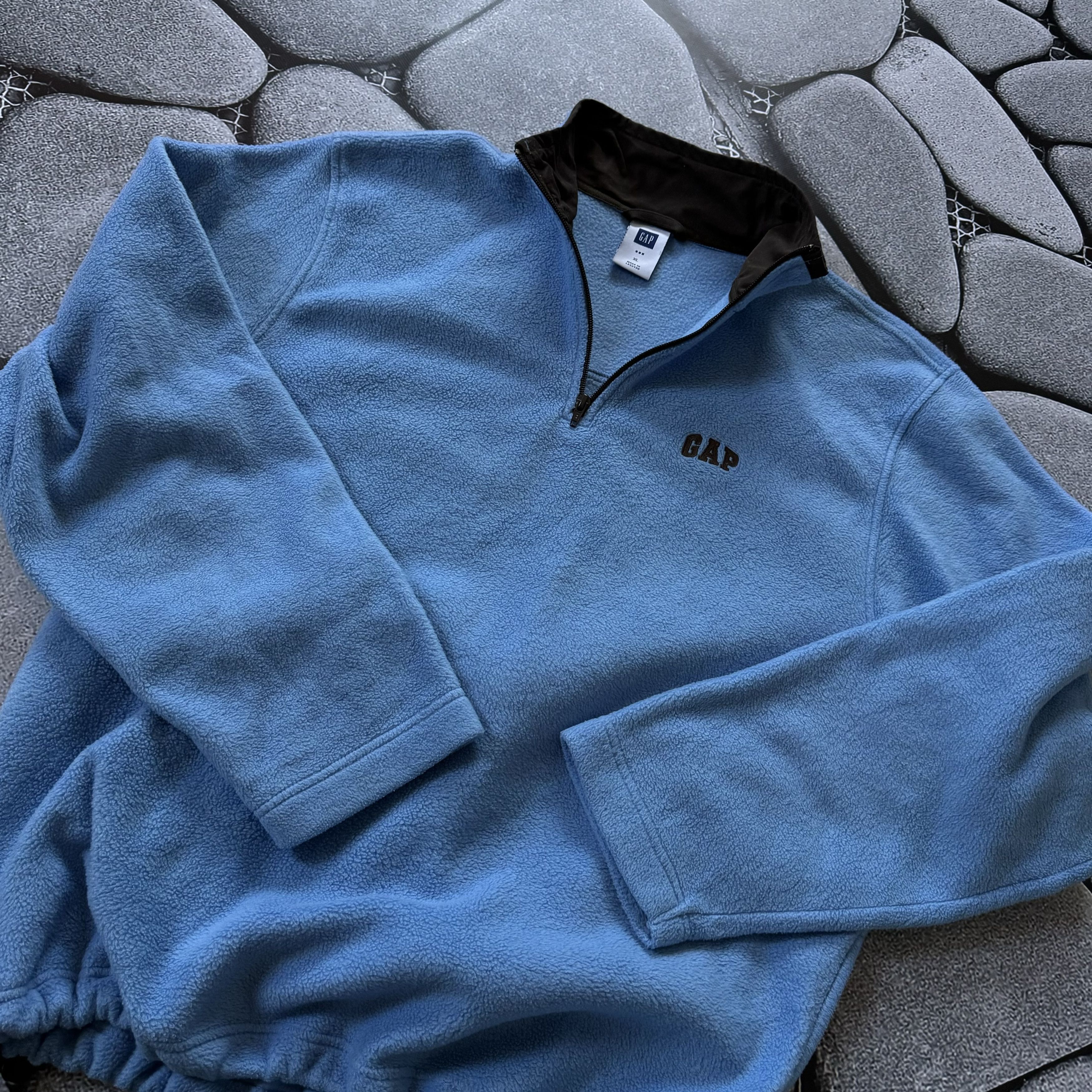 Gap VINTAGE GAP FLEECE BLUE SWEATSHIRT OUTDOOR Y2K Size US XL / EU 56 / 4 - 2 Thumbnail