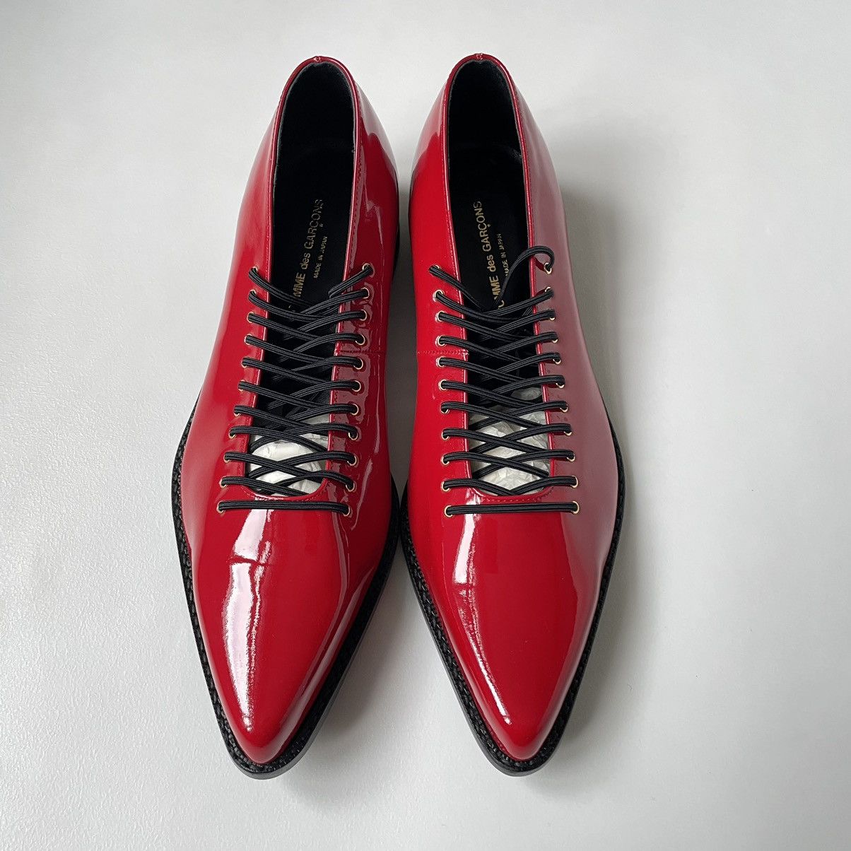 Comme des Garcons ‘Corset Lace’ Pointed Flat Shoes Size US 10 / IT 40 - 14 Thumbnail