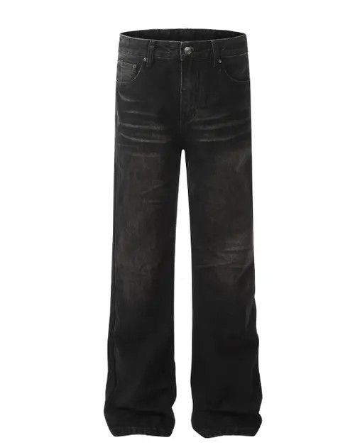 Japanese Brand American retro trend street washed distressed jeans Size US 32 / EU 48 - 1 Thumbnail