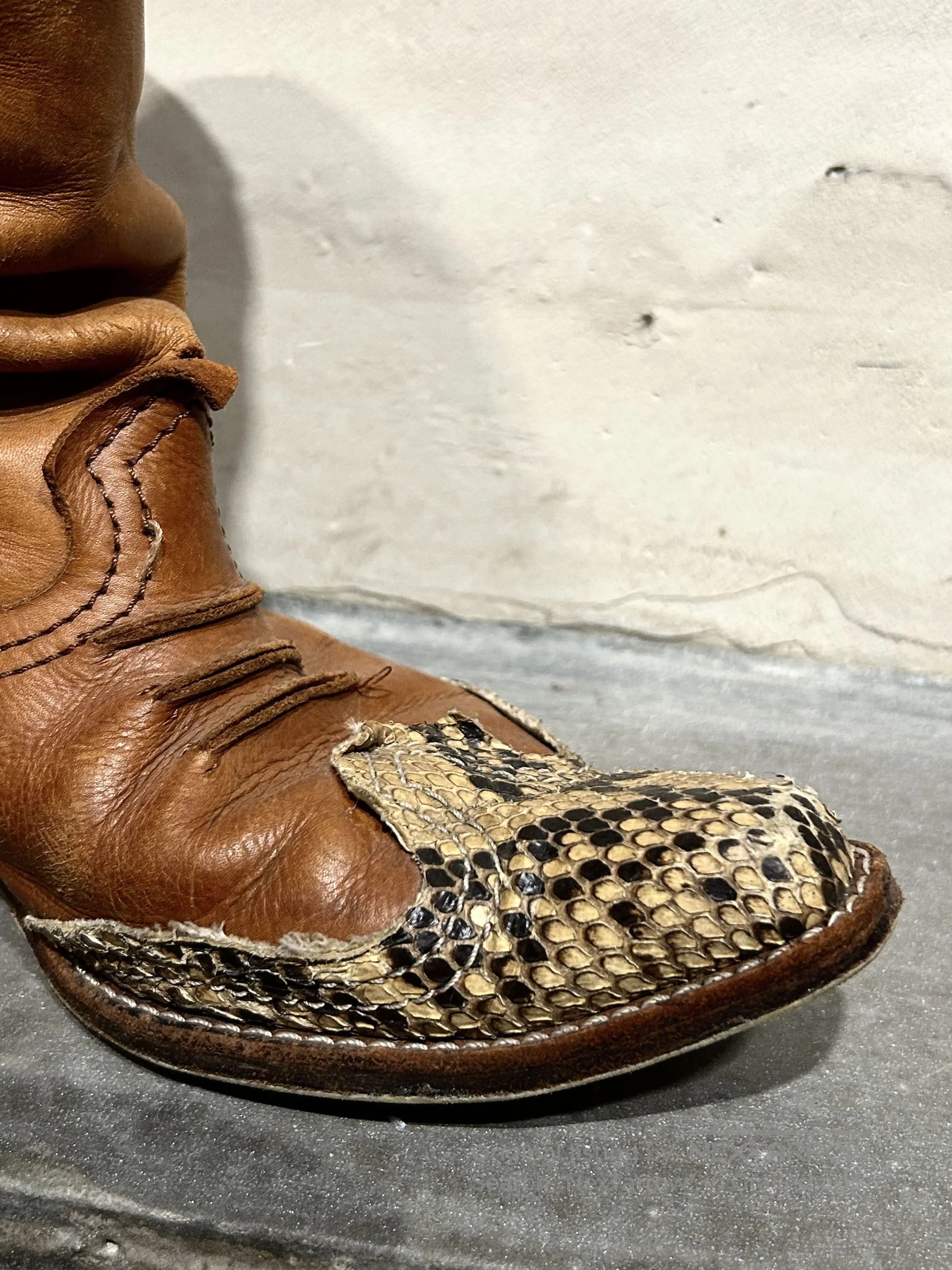 Junya Watanabe Junya Watanabe Man 00s Snakeskin Pointed. Size US 7 / EU 40 - 9 Thumbnail