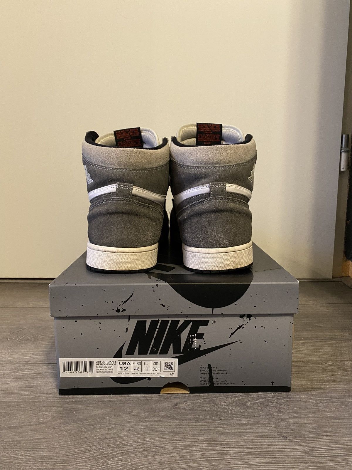 Nike Air Jordan Retro High OG ‘Washed Grey’ Size US 12.5 / EU 45-46 - 5 Thumbnail