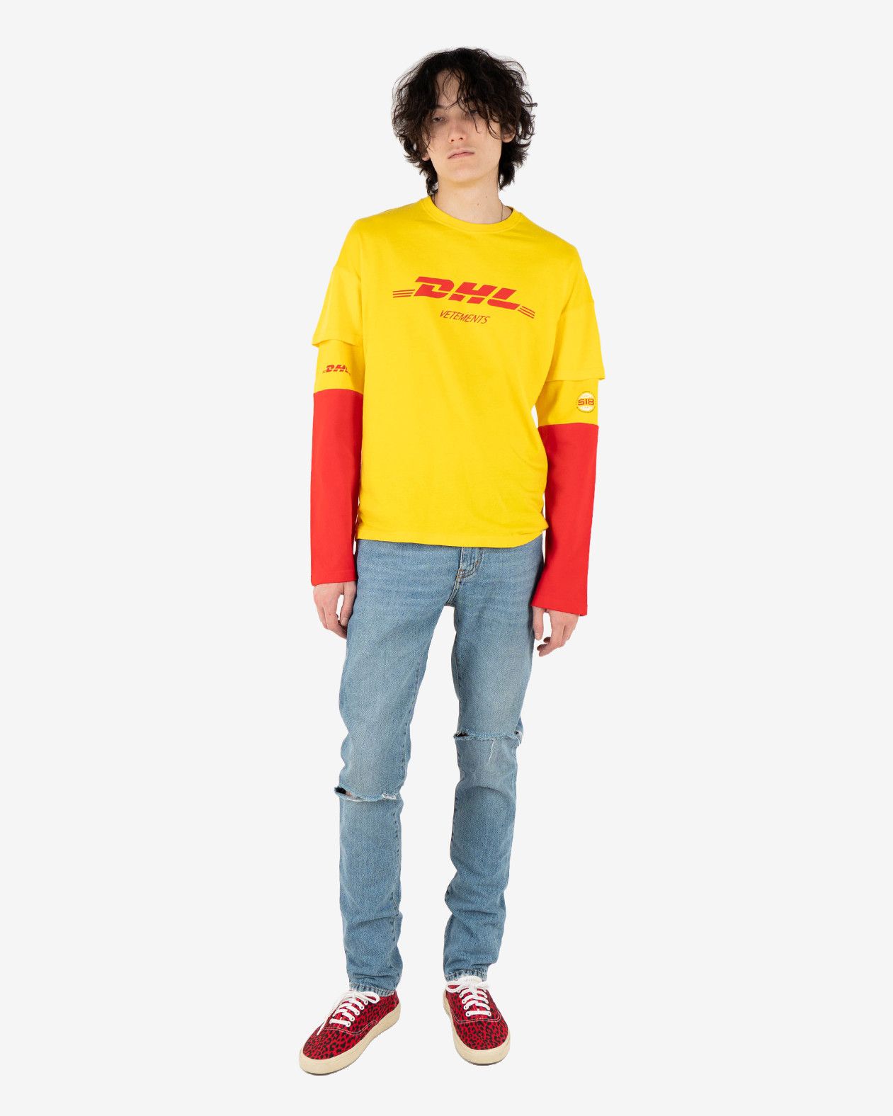 Vetements DHL Long Sleeved Tee Size US XS / EU 42 / 0 - 9 Thumbnail