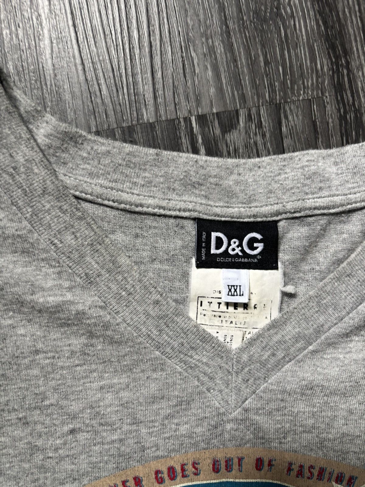 Dolce & Gabbana 2000s Denim T Shirt Size US XXL / EU 58 / 5 - 3 Thumbnail