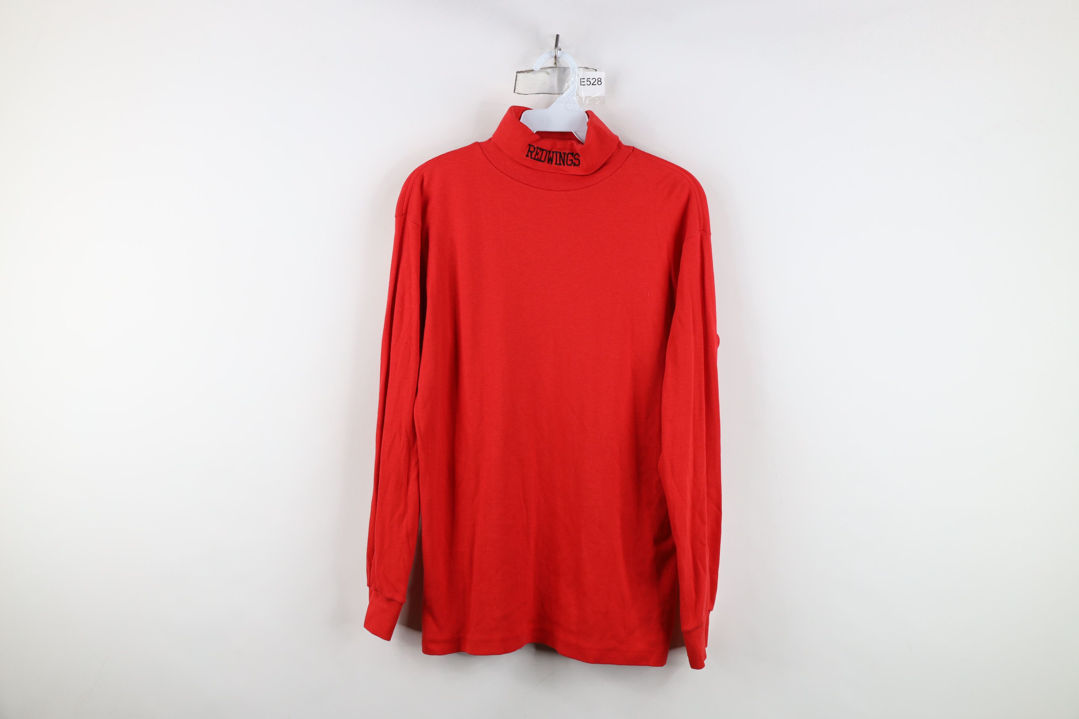 Vintage Vintage 90s Detroit Red Wings Hockey Turtleneck T-Shirt USA Size US S / EU 44-46 / 1 - 1 Thumbnail