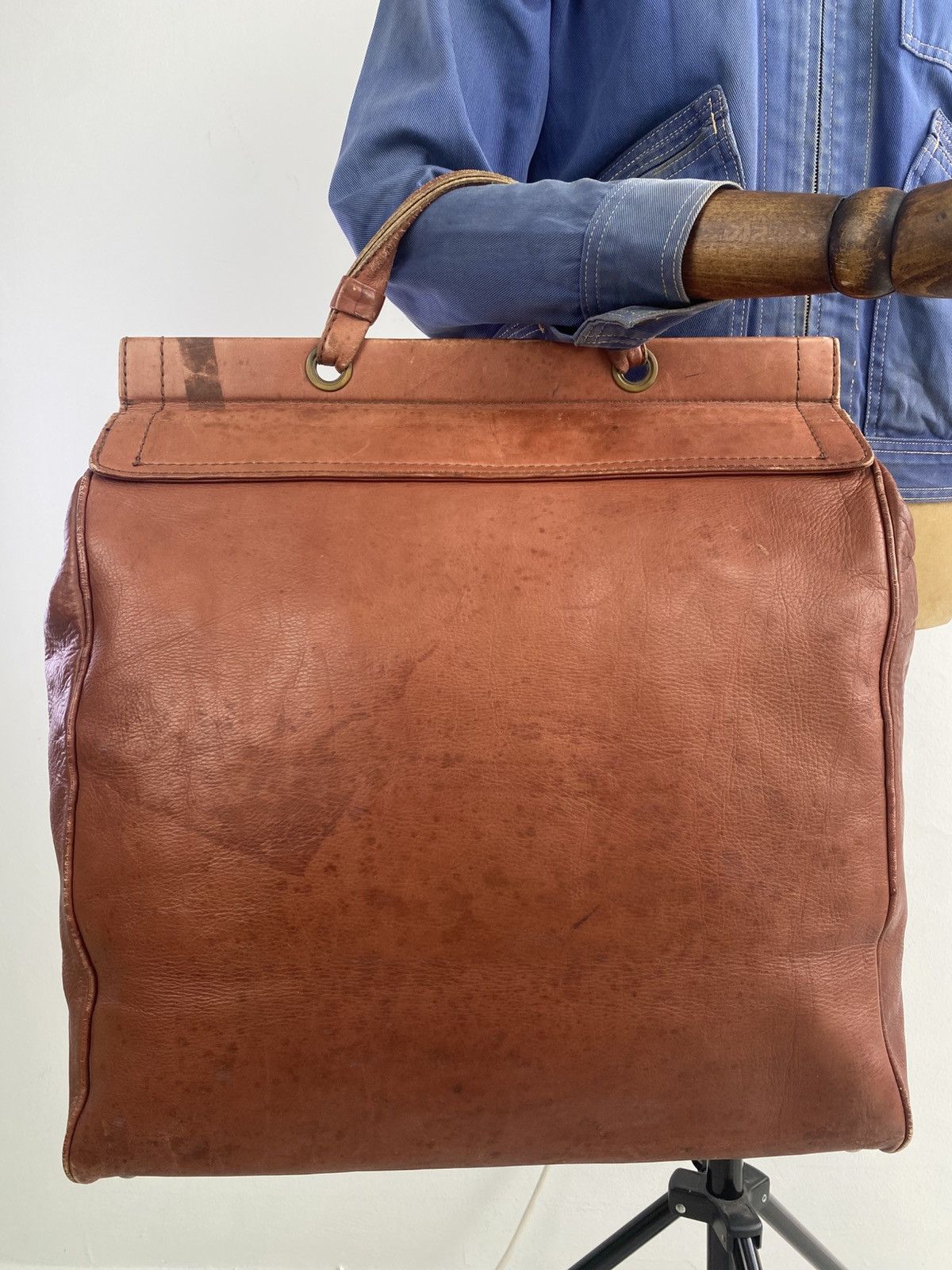 Porter Vintage 90's Porter Large Patina Leather Doctors Bag Size ONE SIZE - 10 Thumbnail
