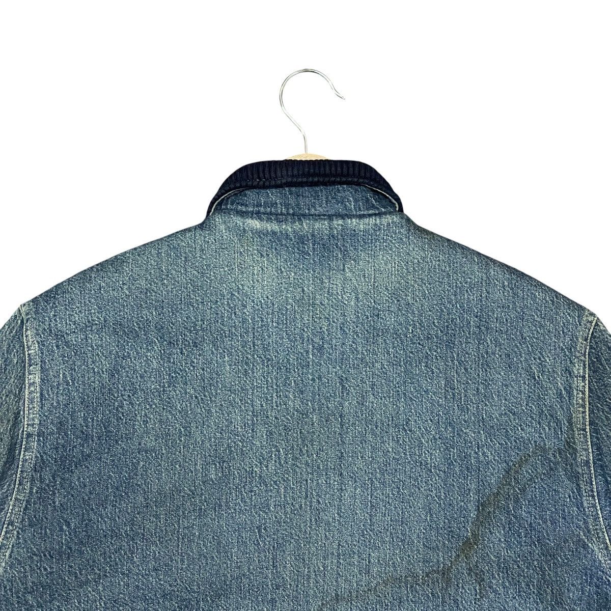 Big John Vintage 90s Big John Utility Denim Bomber Jacket Boxy Fit Size US L / EU 52-54 / 3 - 14 Thumbnail