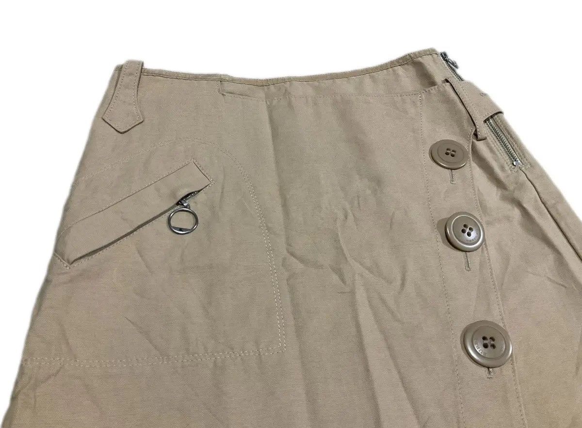 Burberry ♟️ Burberry Diagonal Buttons Layer Zipper Skirt Size 28" / US 6 / IT 42 - 2 Thumbnail