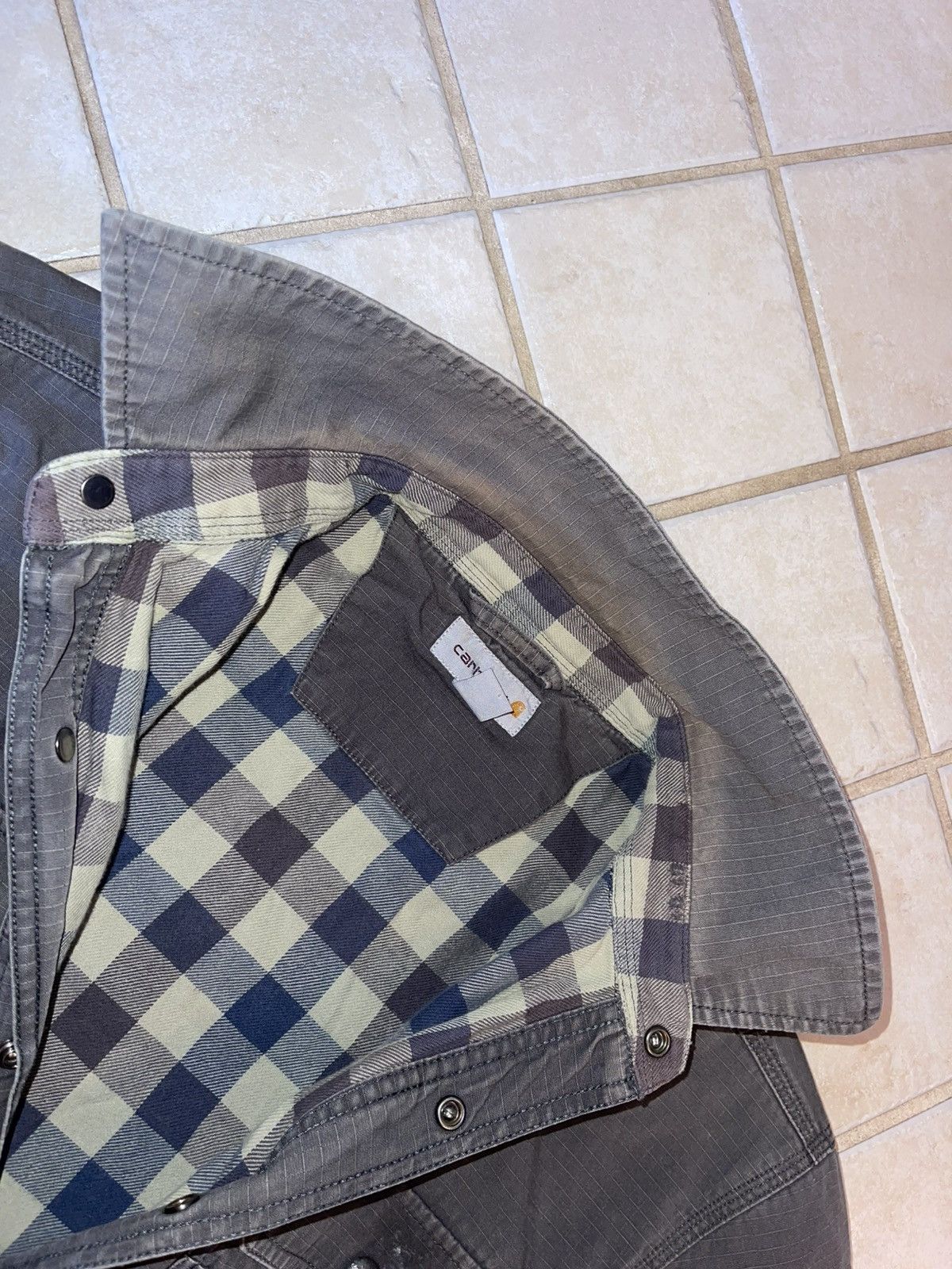 Carhartt Vintage ripstop Carhartt Chore Button up jacket Grey Size US M / EU 48-50 / 2 - 11 Thumbnail
