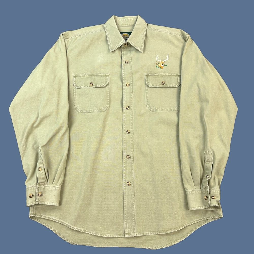 Vintage VINTAGE Cabela's Shirt Mens XL Tall Heavyweight Deer Embroidered Outdoor Hunting Shirt Size US XL / EU 56 / 4 - 1 Thumbnail
