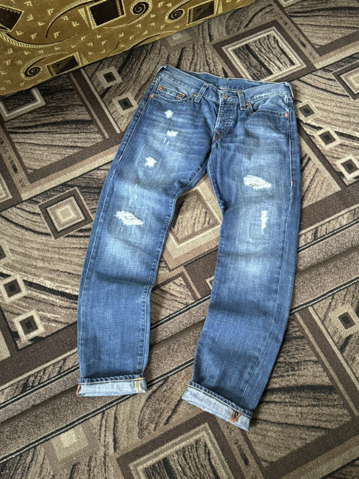 True Religion True Religion Jeans Japanese Big Logo Size 31 Size US 31 - 4 Thumbnail