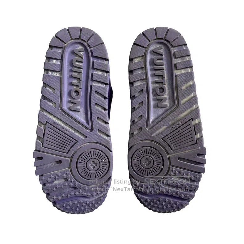 Louis Vuitton Louis Vuitton Trainer purple alligator print chunky board Size US 7.5 / EU 40-41 - 5 Thumbnail