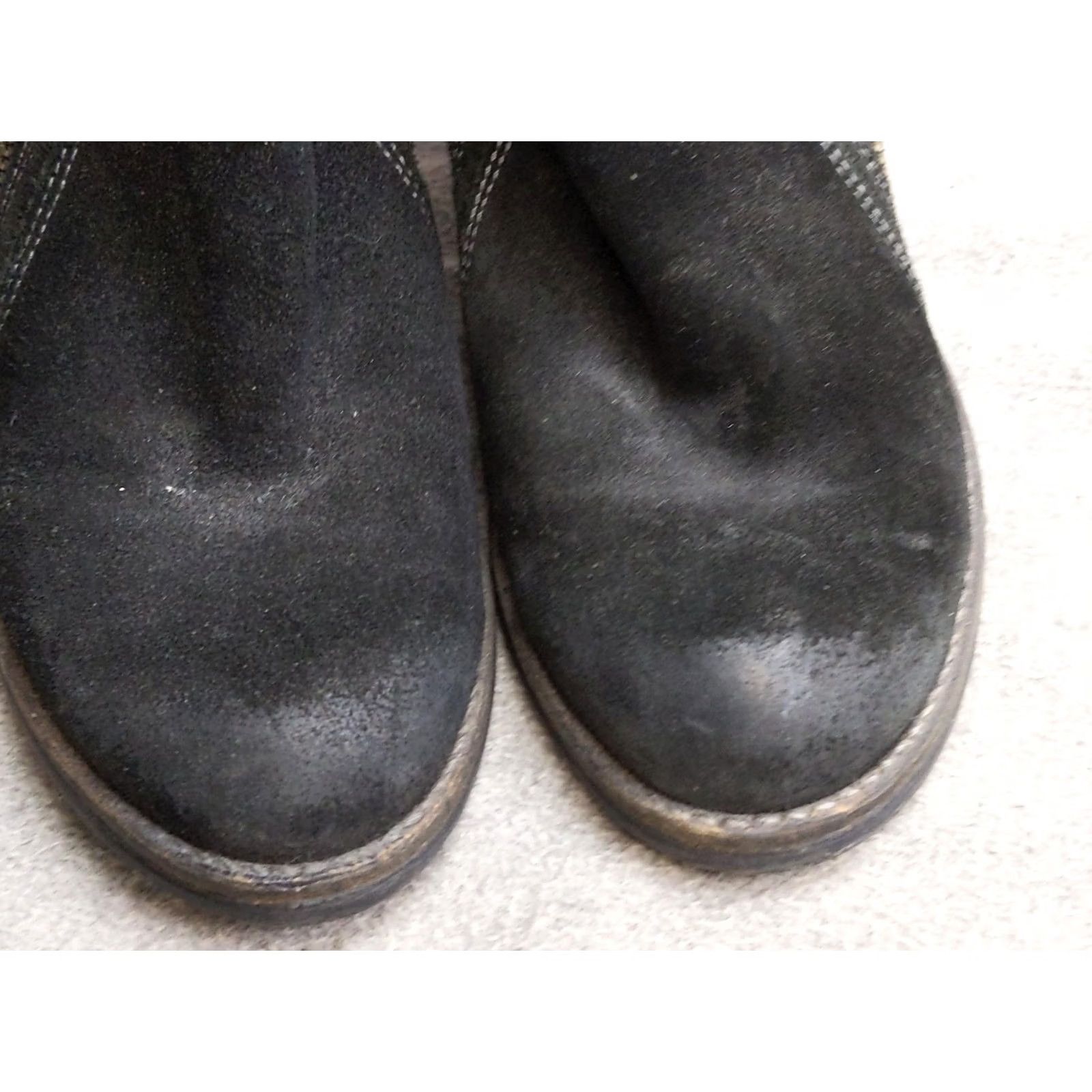Taos Taos Dillie Boots Womens 6.5 Black Suede Ankle Zip Block Heel Comfort Casual Size US 7 / IT 37 - 5 Thumbnail
