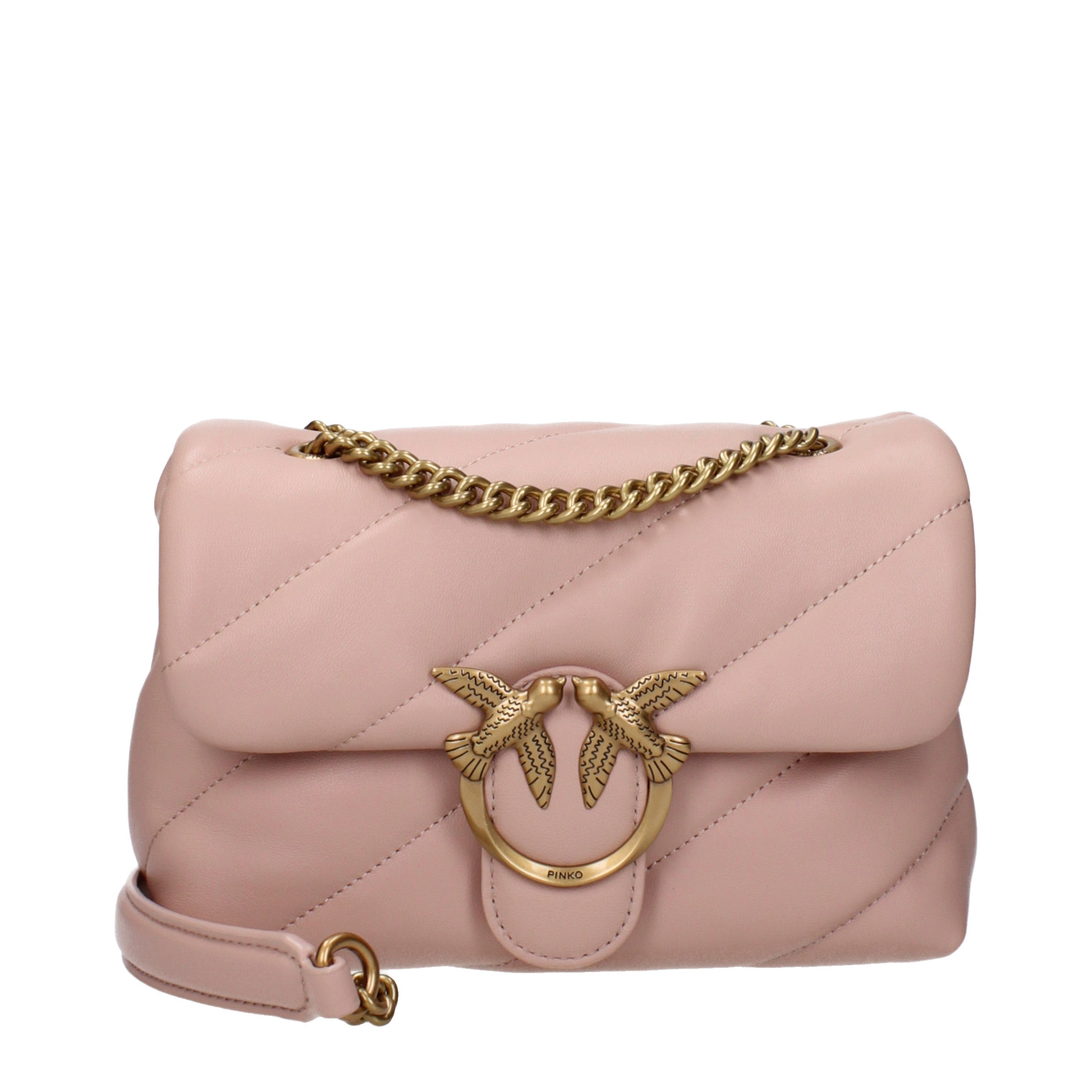 Pinko Shoulder Bag In Leather in White, Women's