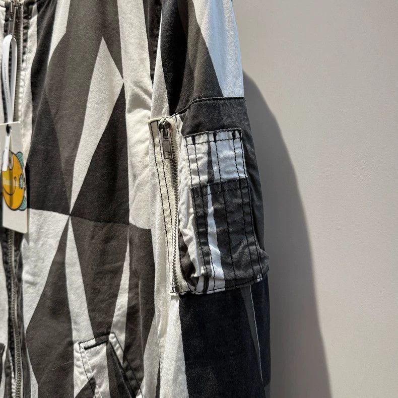 Rick Owens Rick Owens Geometrically printed MA-1 coat jacket-2506 Size US XS / EU 42 / 0 - 3 Thumbnail