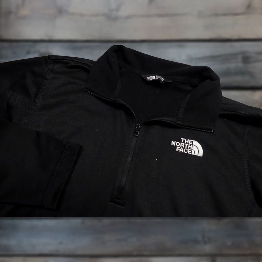 The North Face The North Face Quarter Zip Pullover Mens Small Black Lightweight Base Layer Shirt Size US S / EU 44-46 / 1 - 1 Thumbnail