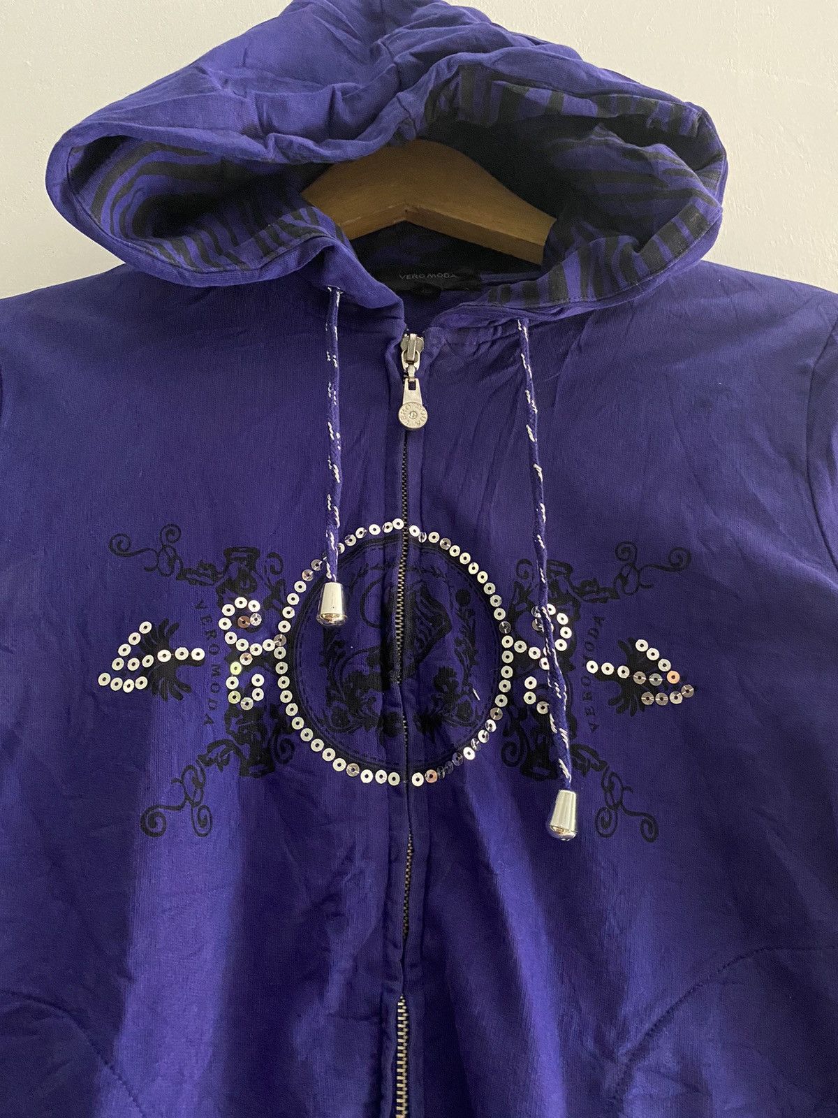 If Six Was Nine × Japanese Brand × Le Grande Bleu (L.G.B.) Y2k Vero moda glitter hoodie Size US M / EU 48-50 / 2 - 2 Thumbnail