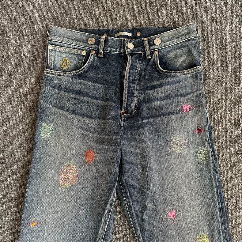 Dior Dior Fireworks embroidered jeans 2501-Nextarrow Size US 28 / EU 44 - 2 Thumbnail
