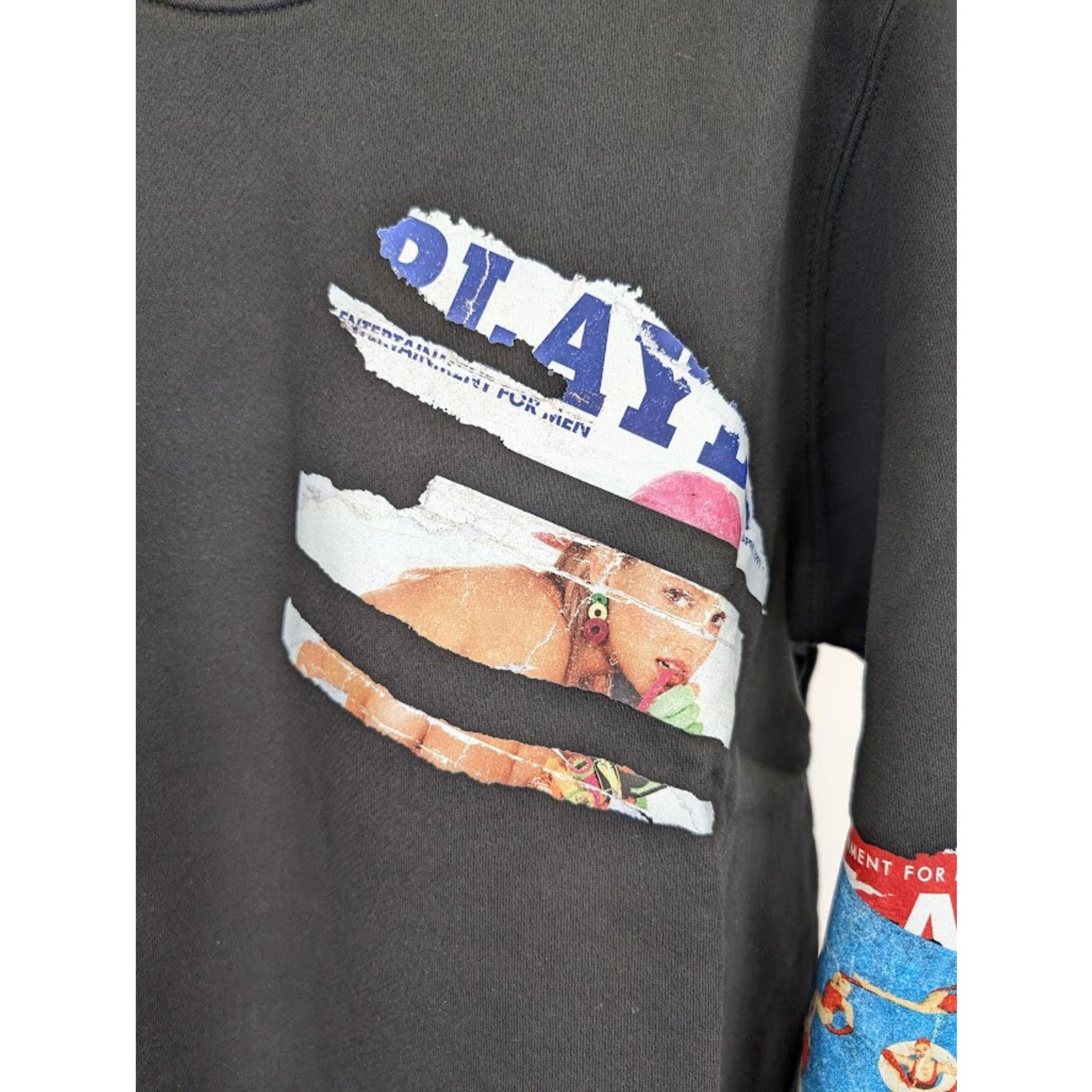 Amiri o1rshd1 Q:2 / Playboy Magazine Crewneck Sweater in Black Size US L / EU 52-54 / 3 - 5 Thumbnail