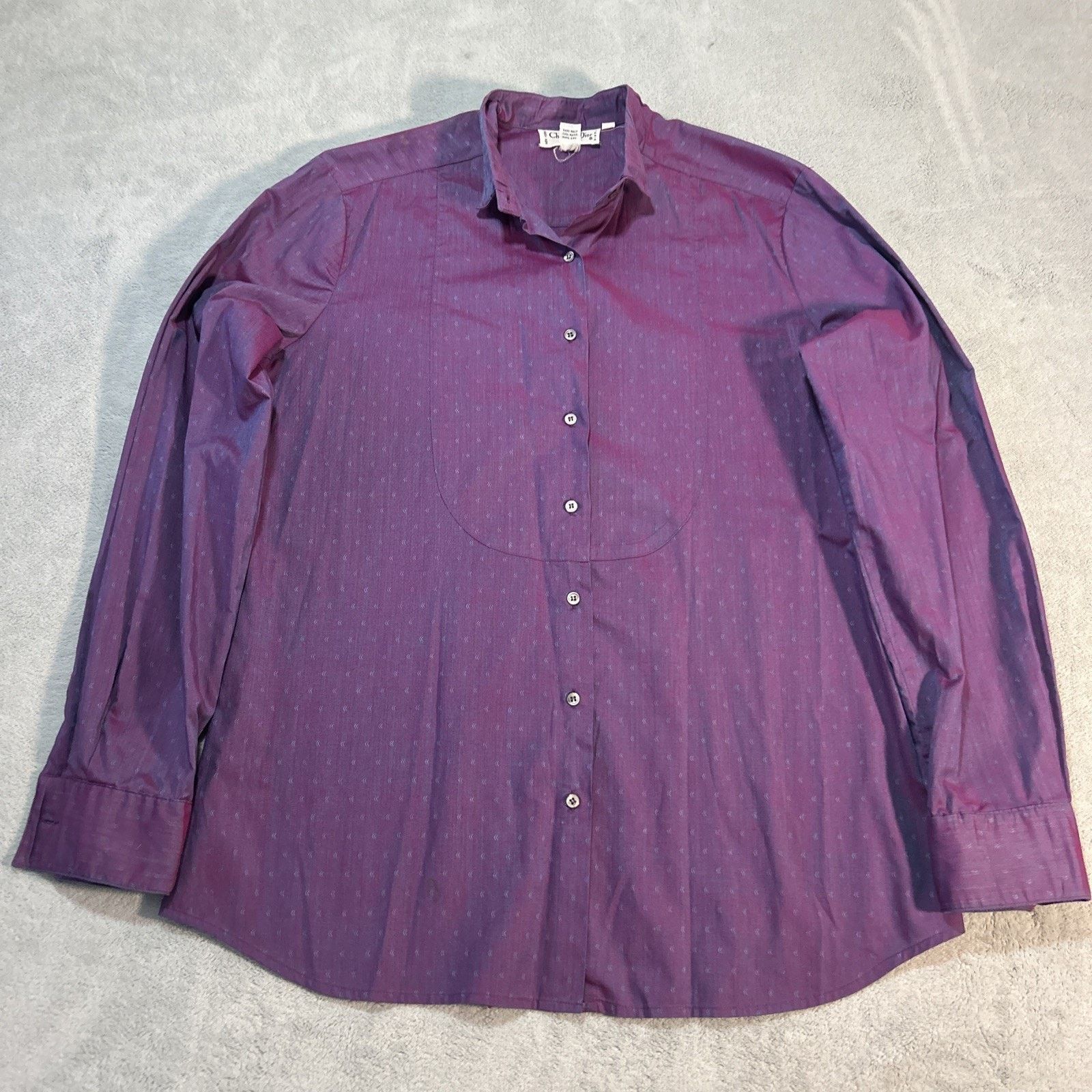 Dior Christian Dior Button Up Shinny Shirt Womens 14 Medium Size M / US 6-8 / IT 42-44 - 1 Thumbnail
