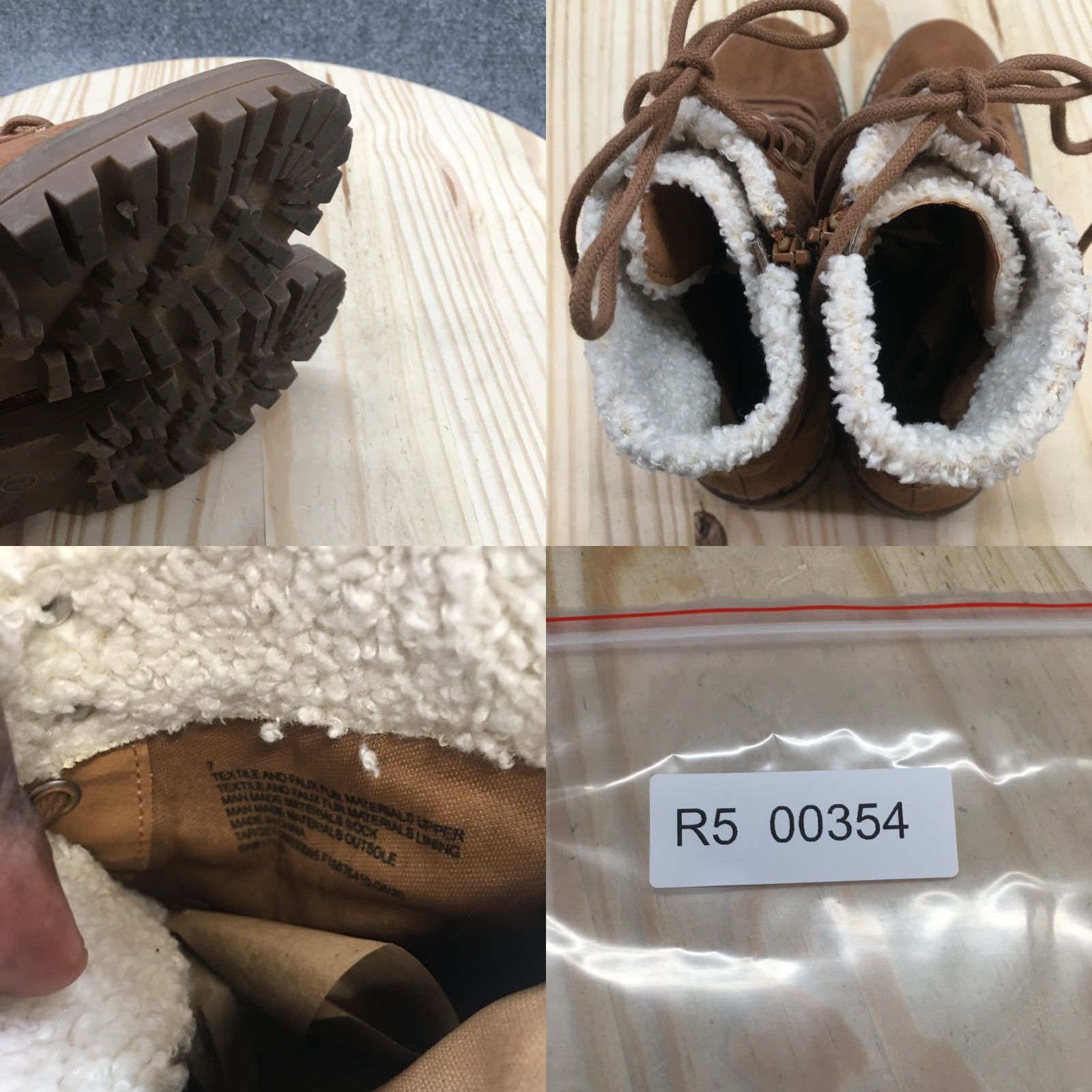 Vintage Universal Thread Ankle Boots Womens 7 Brown Tessie Sherpa Faux Fur Leather Boots Size US 7 / IT 37 - 9 Thumbnail