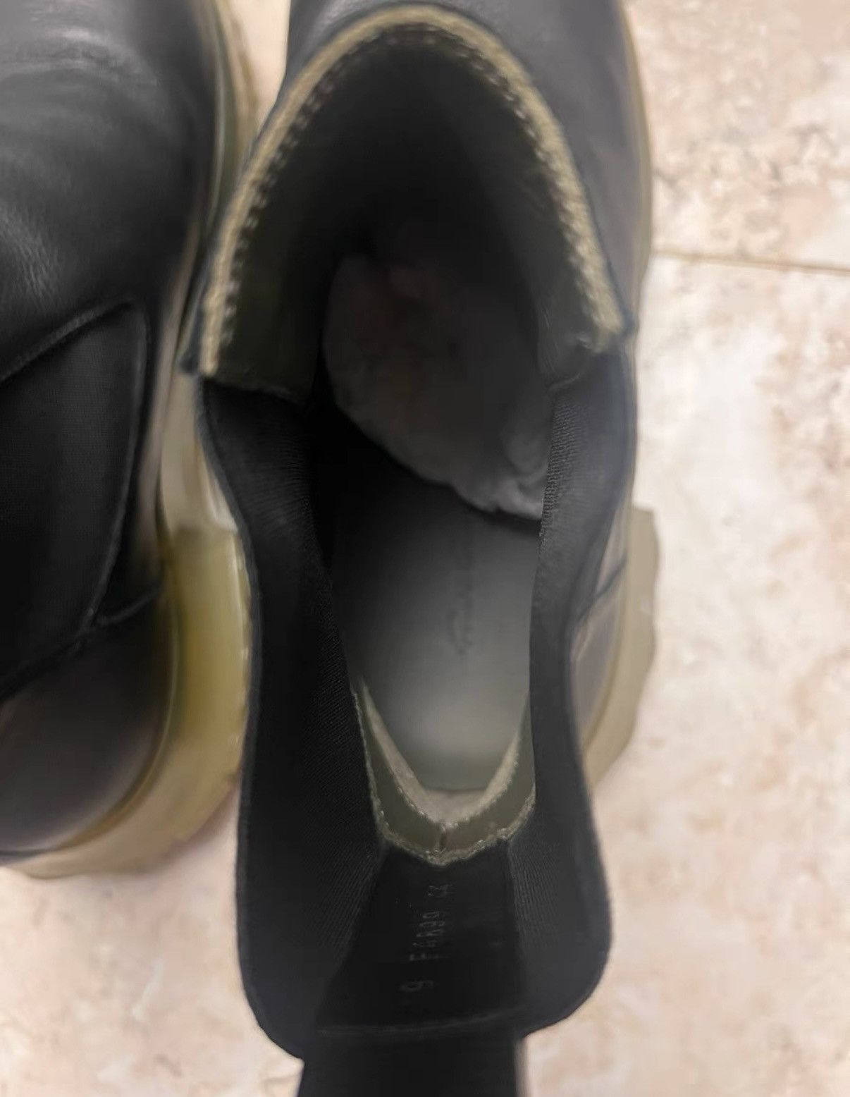 Rick Owens Rick Owens Mainline Octopus Transparent Sole Chelsea Boots Size US 11 / EU 44 - 4 Thumbnail