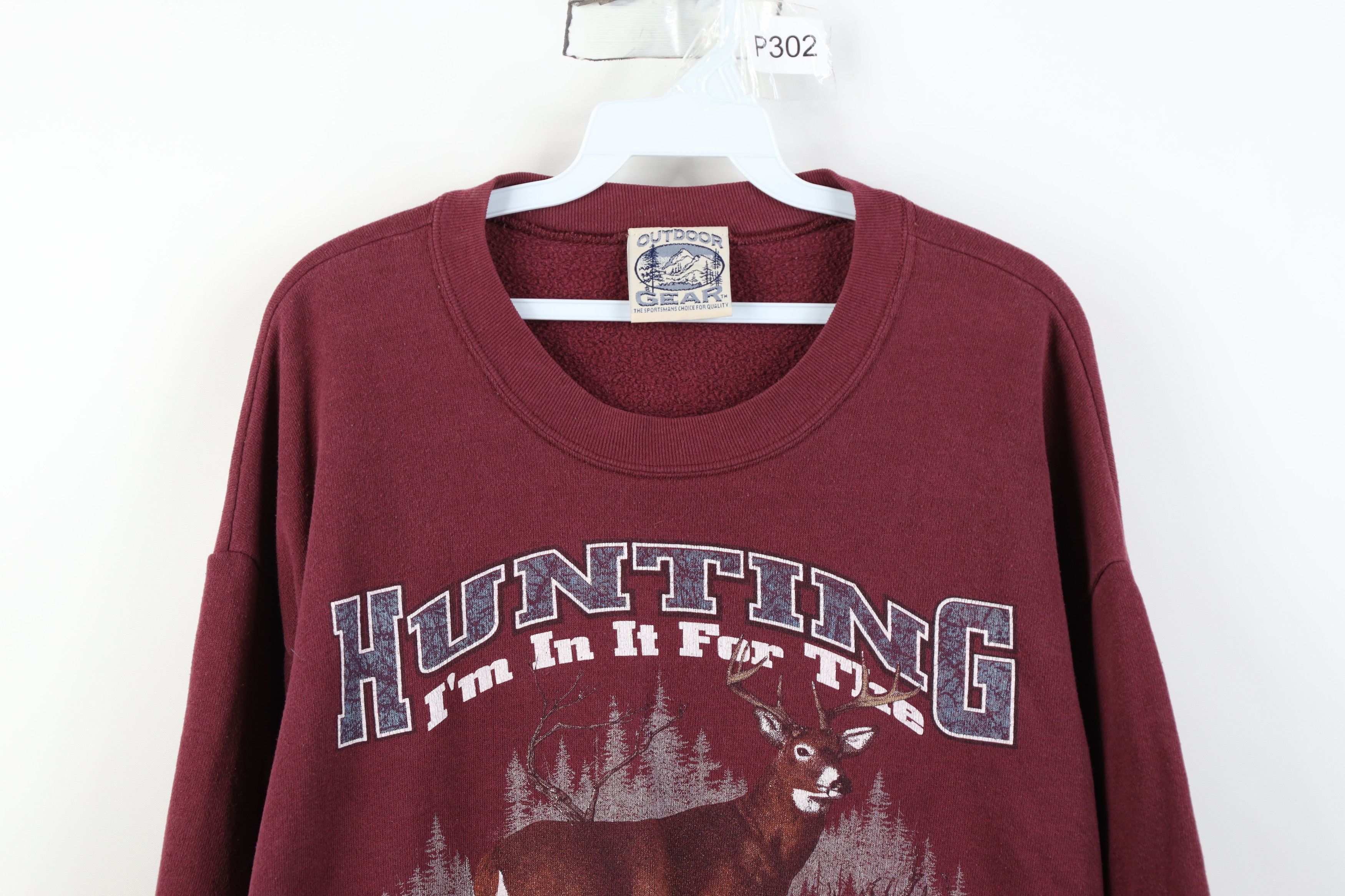 Vintage Vintage 90s Streetwear Deer Buck Crewneck Sweatshirt Size US L / EU 52-54 / 3 - 2 Thumbnail