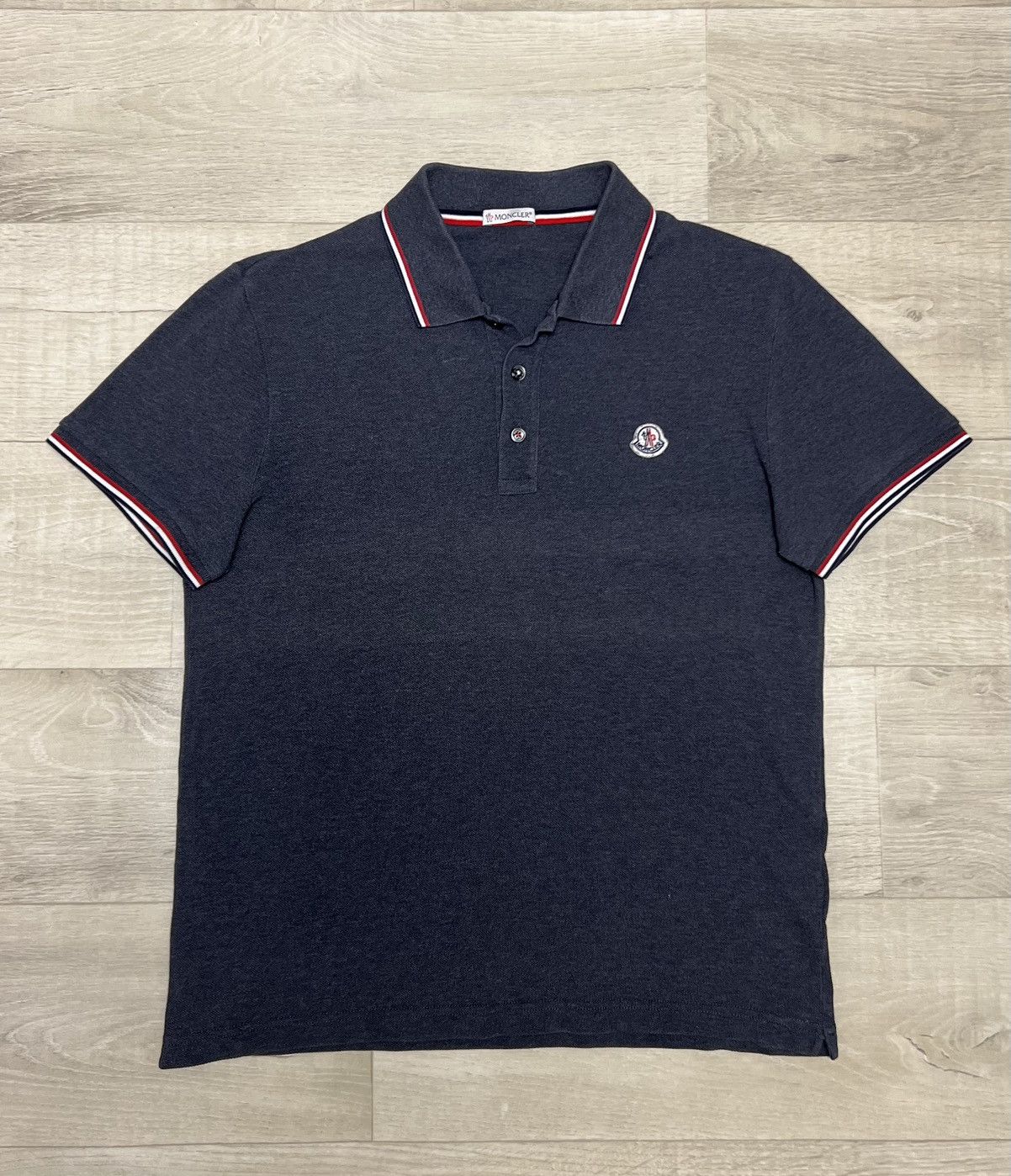 Moncler MONCLER Polo Shirt Cotton Short Sleeve Logo Patch Size US S / EU 44-46 / 1 - 1 Thumbnail