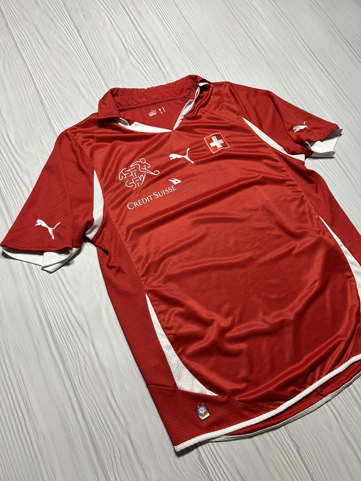 Puma Puma Switzerland 2010 2011 Home Football Shirt Jersey Size US L / EU 52-54 / 3 - 3 Thumbnail