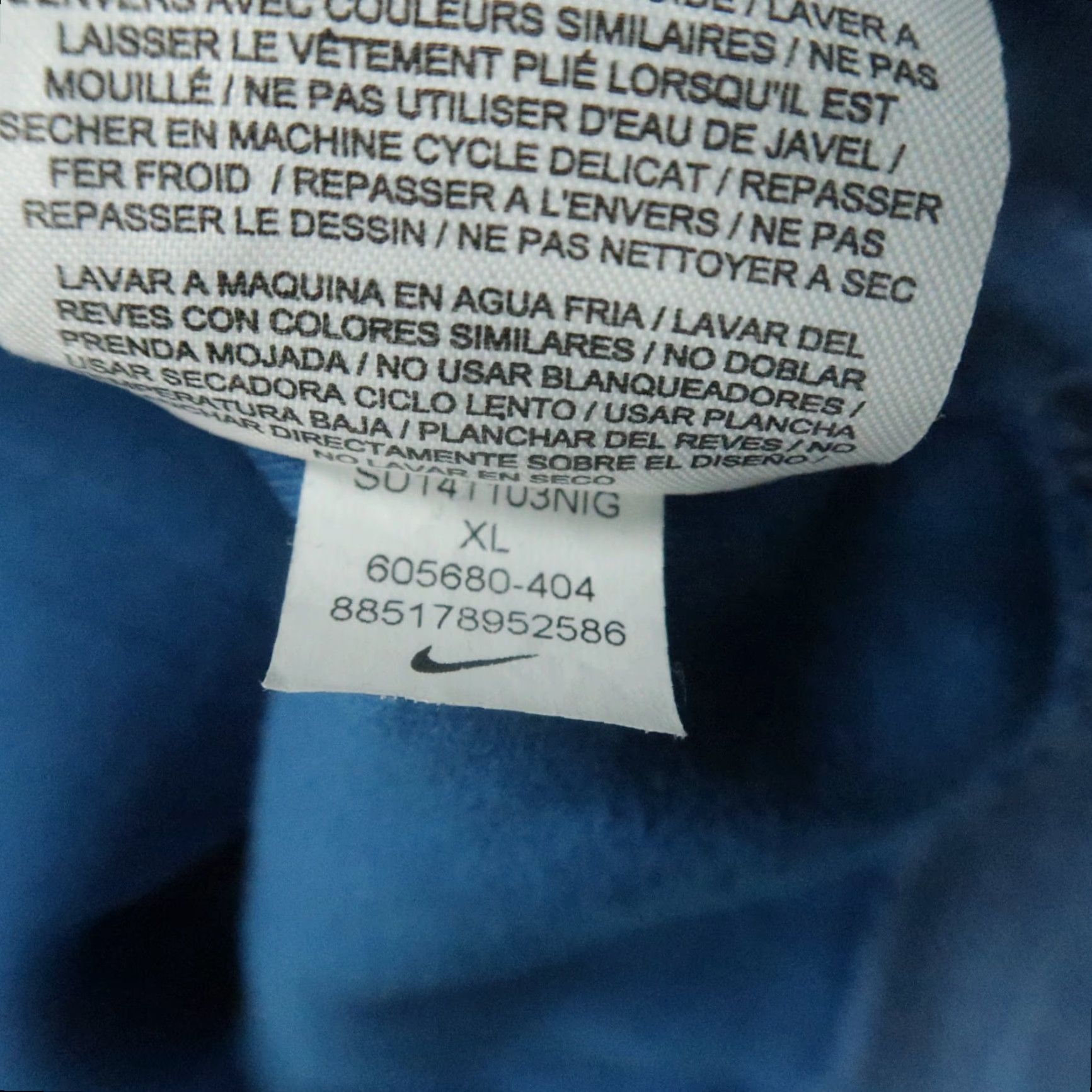 Nike VINTAGE Nike Jacket Men XL Blue Activewear Casual Full Zip Pockets 90s Size US XL / EU 56 / 4 - 7 Thumbnail