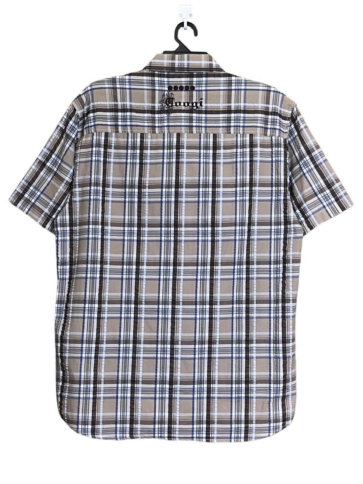Coogi COOGI CHECK SHORT SLEEVE BUTTON UPS SHIRT Size US XL / EU 56 / 4 - 2 Thumbnail