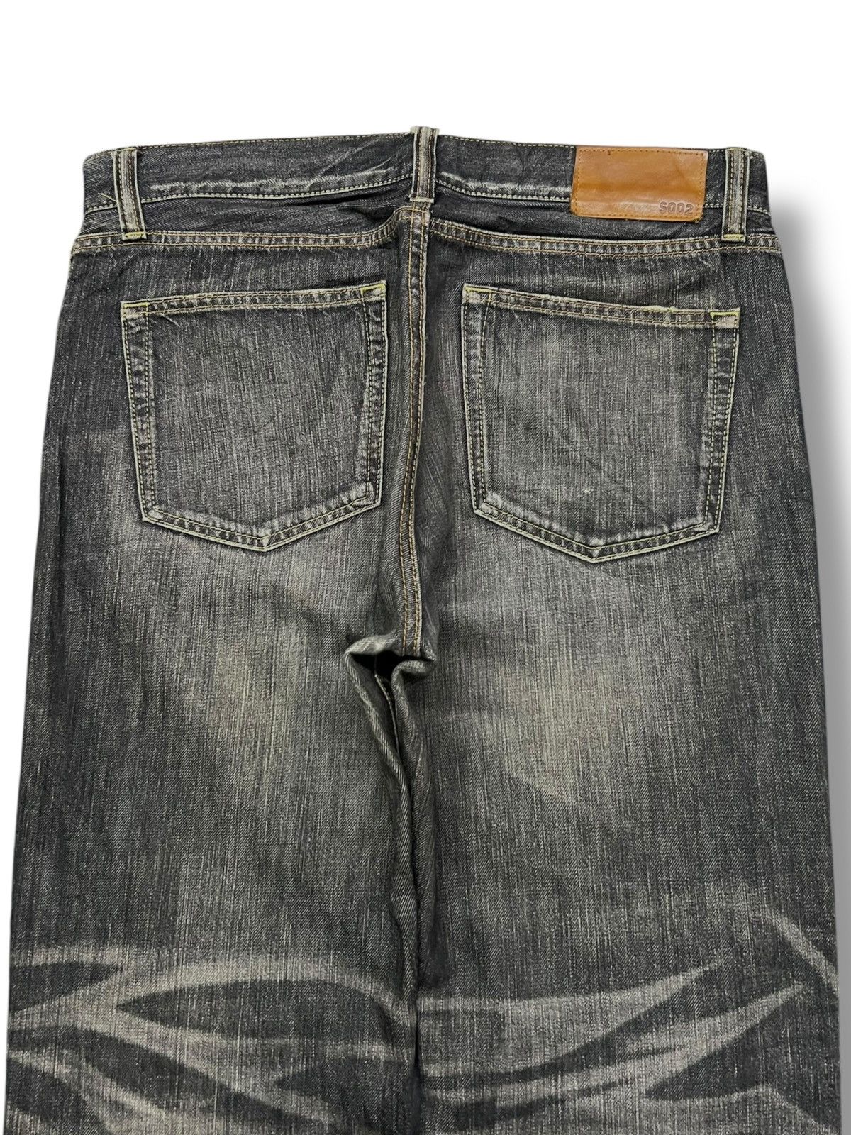 Uniqlo Loose Vintage Uniqlo S002 Japan - Faded Whisker Wash Jeans Size US 36 / EU 52 - 5 Thumbnail