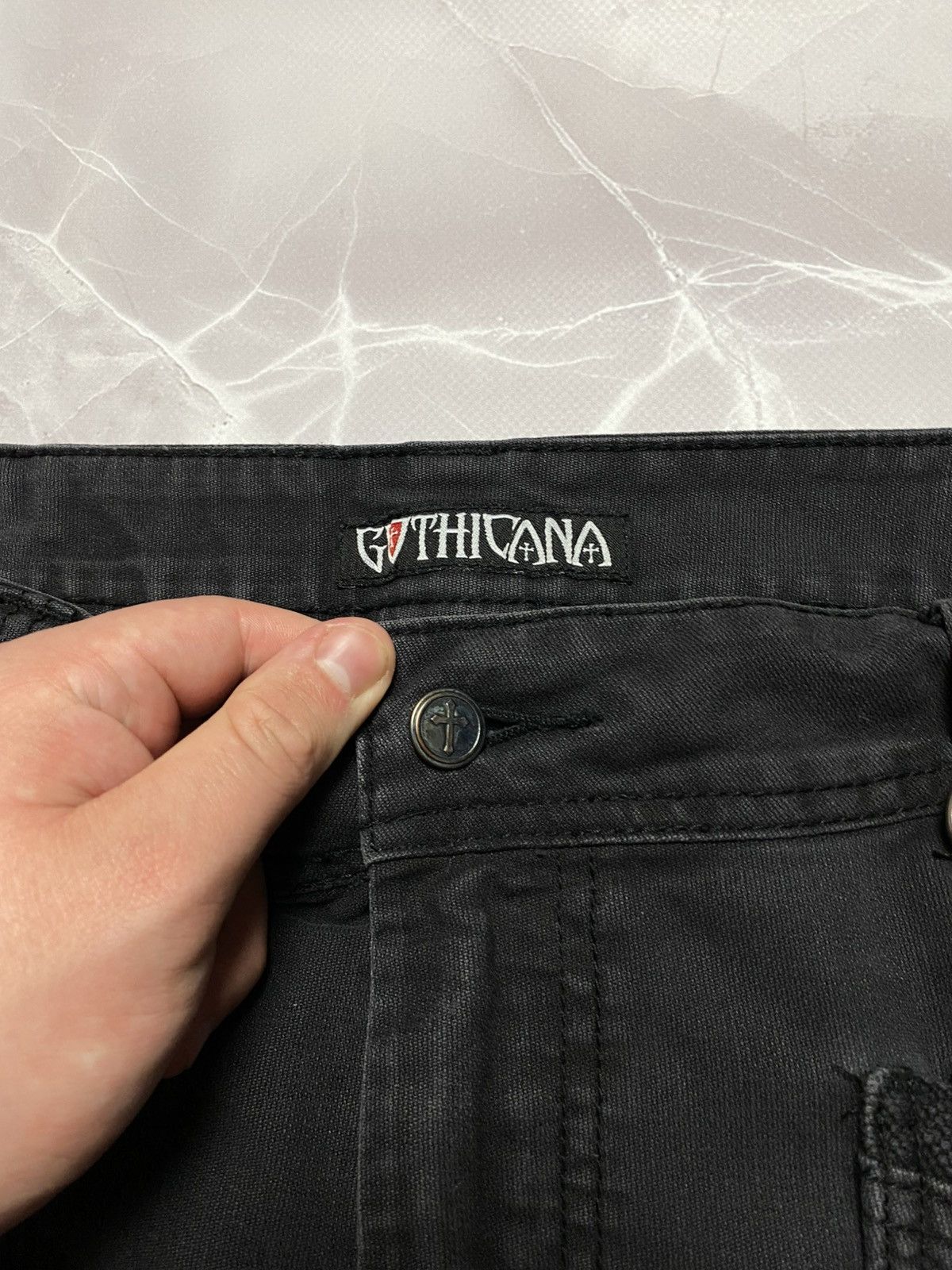 Other Gothicana Bondage Strap Cargo Pants Y2K Opium Mens Sz 34x34 Size US 34 / EU 50 - 8 Thumbnail