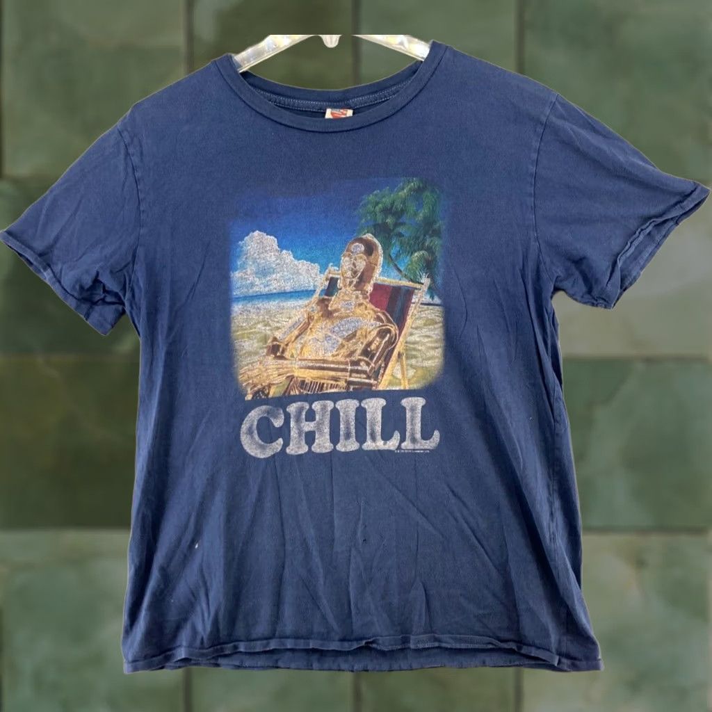Junk Food Junk Food Mens TShirt Large Blue C3PO USA MADE Graphic Print Crew Neck Short Sleeve Cotton Jersey T-Shirt Size US L / EU 52-54 / 3 - 1 Thumbnail