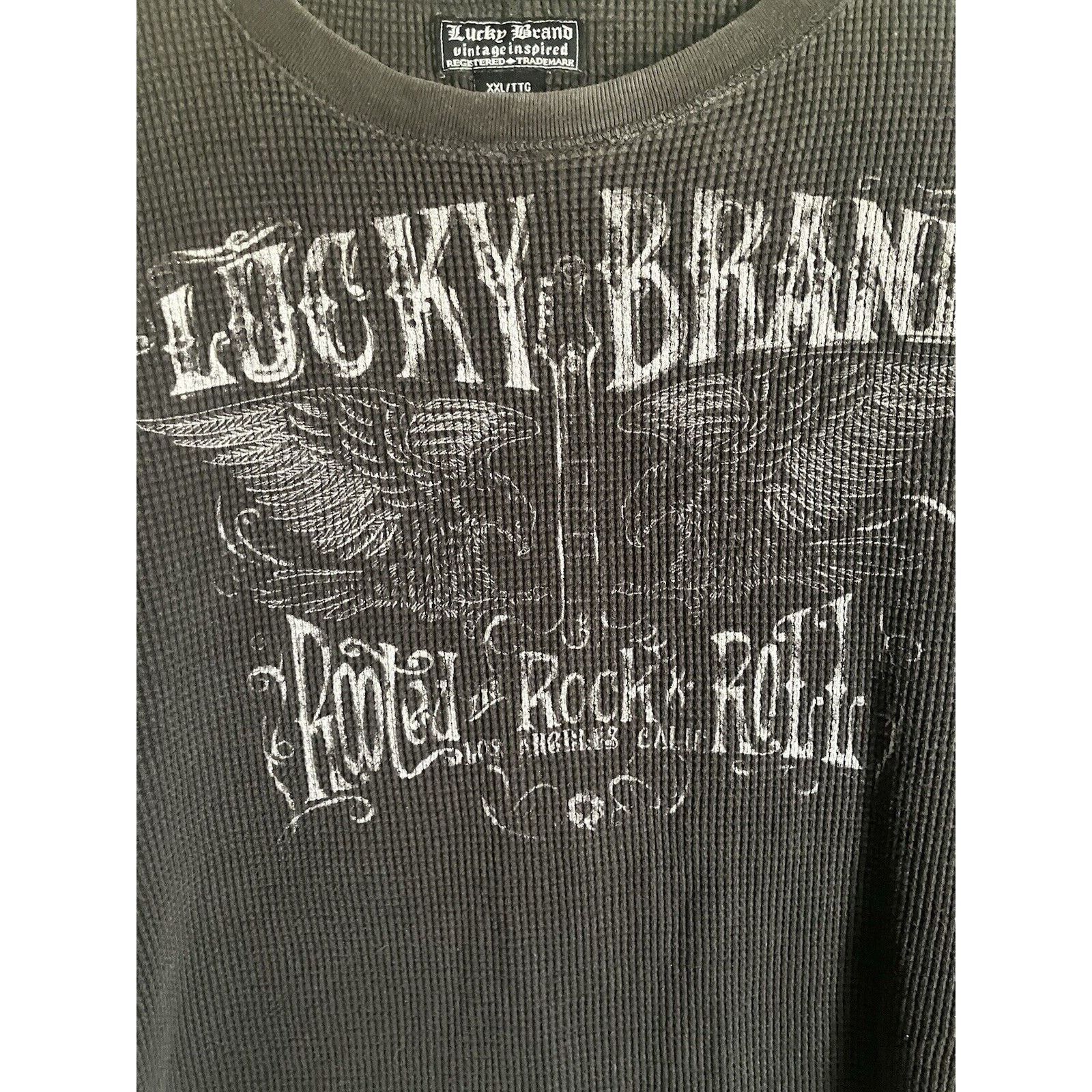 Lucky Brand LUCKY Brand T-Shirt Mens XX Gray Lightweight Knit Pullover Size US XXL / EU 58 / 5 - 3 Thumbnail