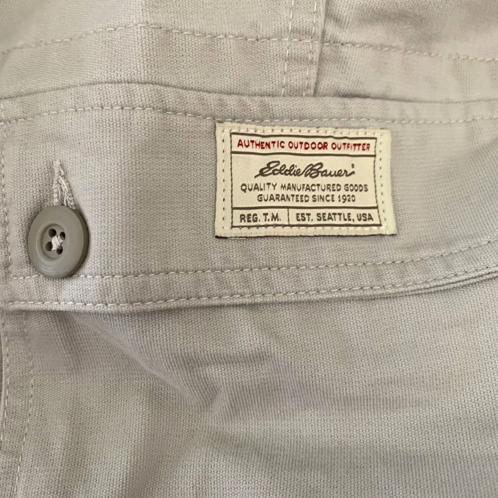 Eddie Bauer Eddie Bauer Pants Mens 36x30 Straight Cargo Hiking Active Stone Beige Size US 36 / EU 52 - 2 Thumbnail