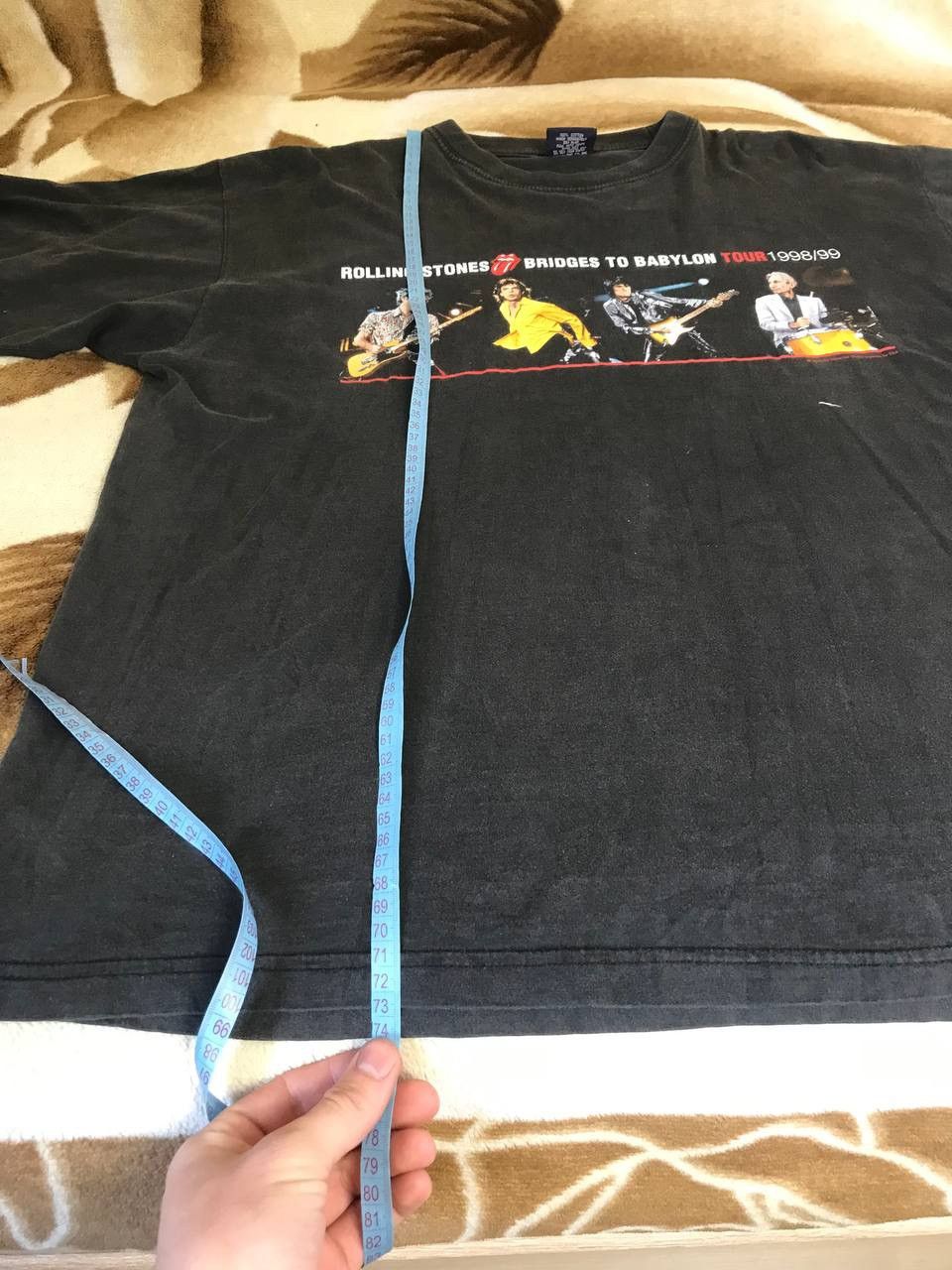 Band Tees 🔥 1998/99 Bridges To Babylon The Rolling Stones Tour T Shirt Size US L / EU 52-54 / 3 - 15 Thumbnail