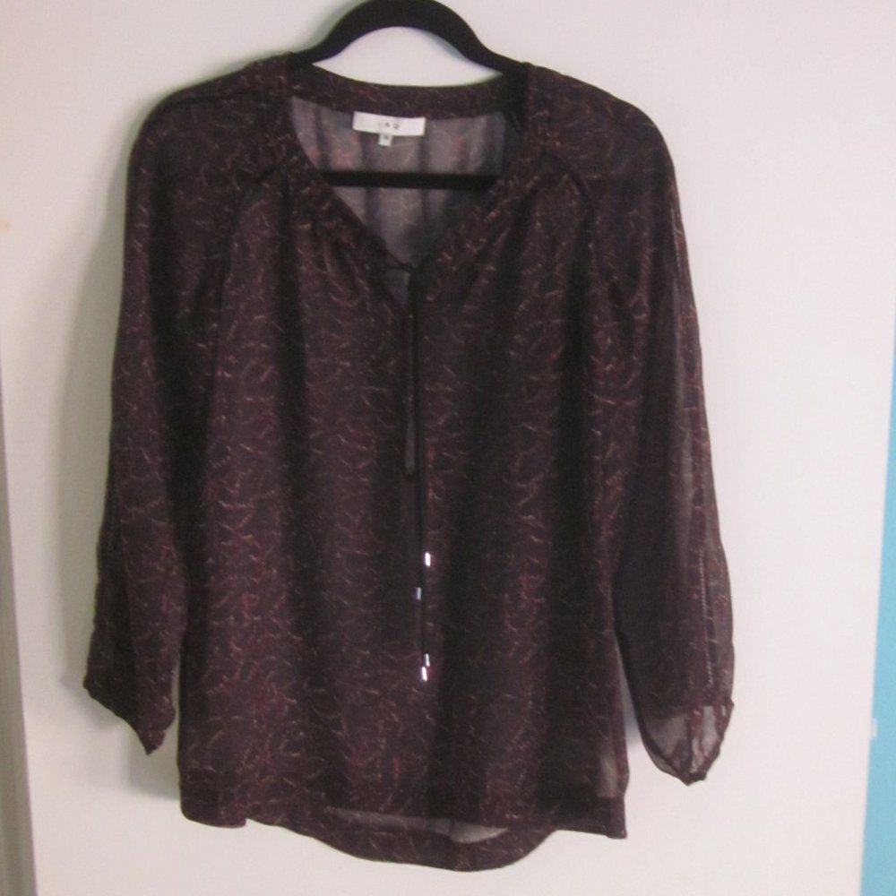Iro I. R. O. Sheer Blouse with Leather Tie 36 / S Size S / US 4 / IT 40 - 1 Thumbnail