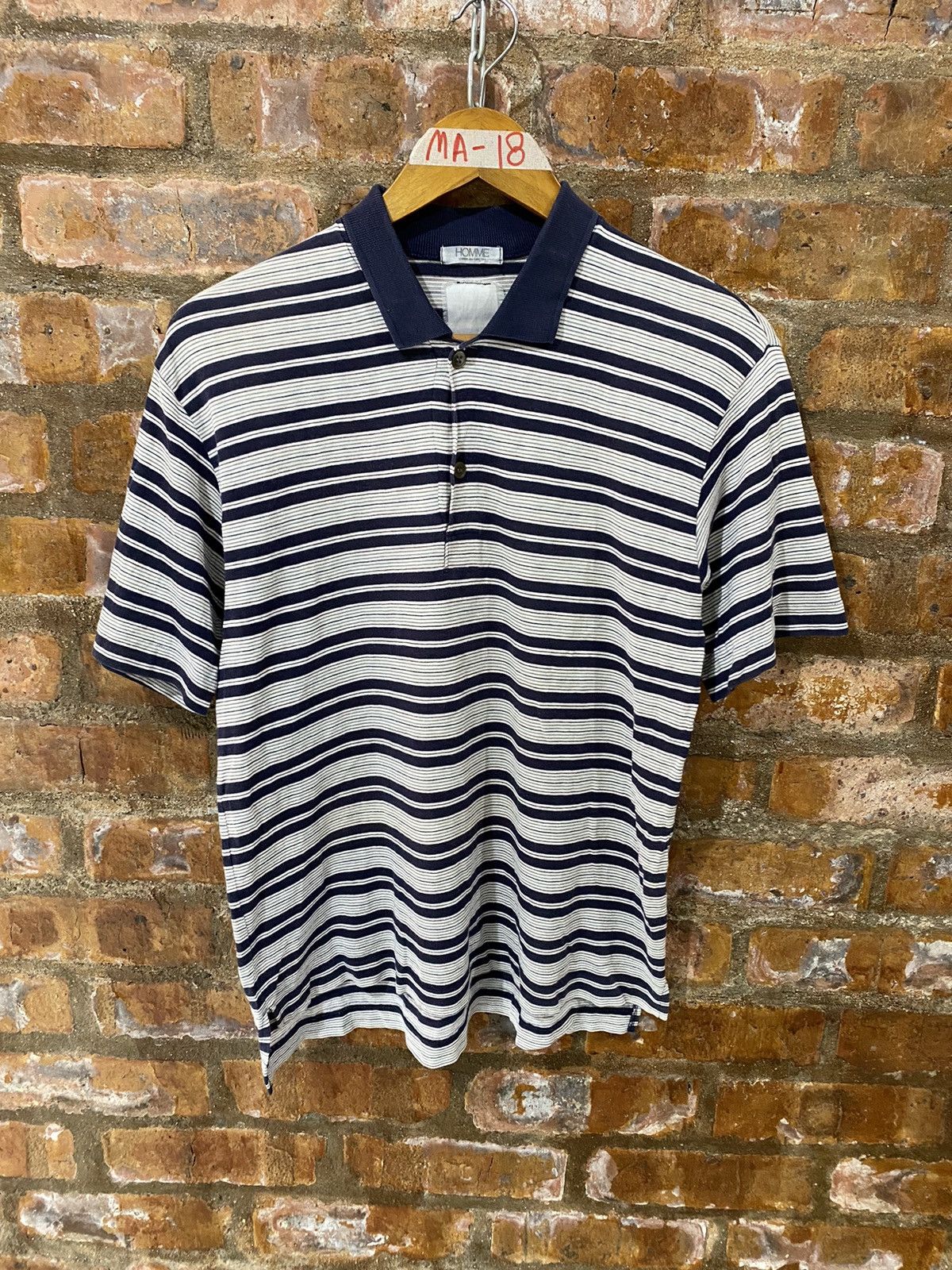 Comme des Garcons Homme 🔥OG 1970s CDGB Homme polo Size US M / EU 48-50 / 2 - 2 Thumbnail