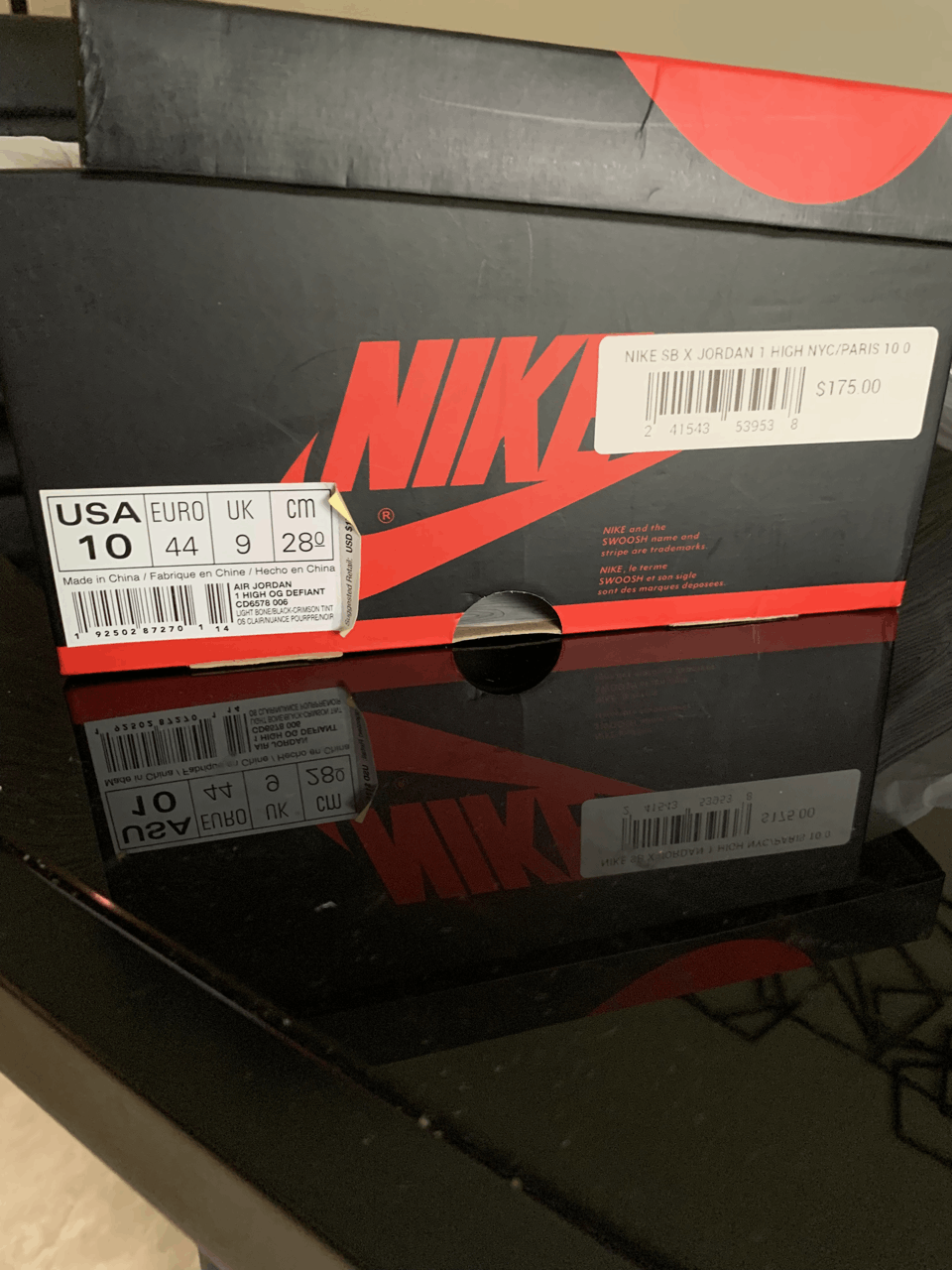 Jordan Brand NikeSB Jordan 1 High NYC to Paris Size US 10 / EU 43 - 2 Thumbnail