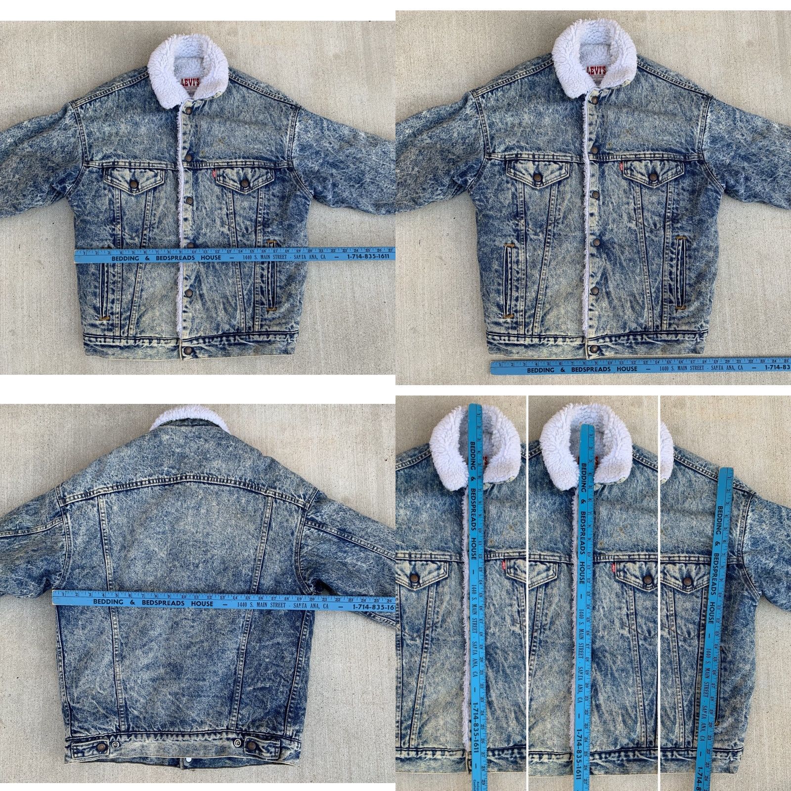 Levi's VINTAGE Levi's Trucker Jacket Denim Blue Small Mens USA Western 80s Sherpa Lined Rockabilly Size US S / EU 44-46 / 1 - 11 Thumbnail