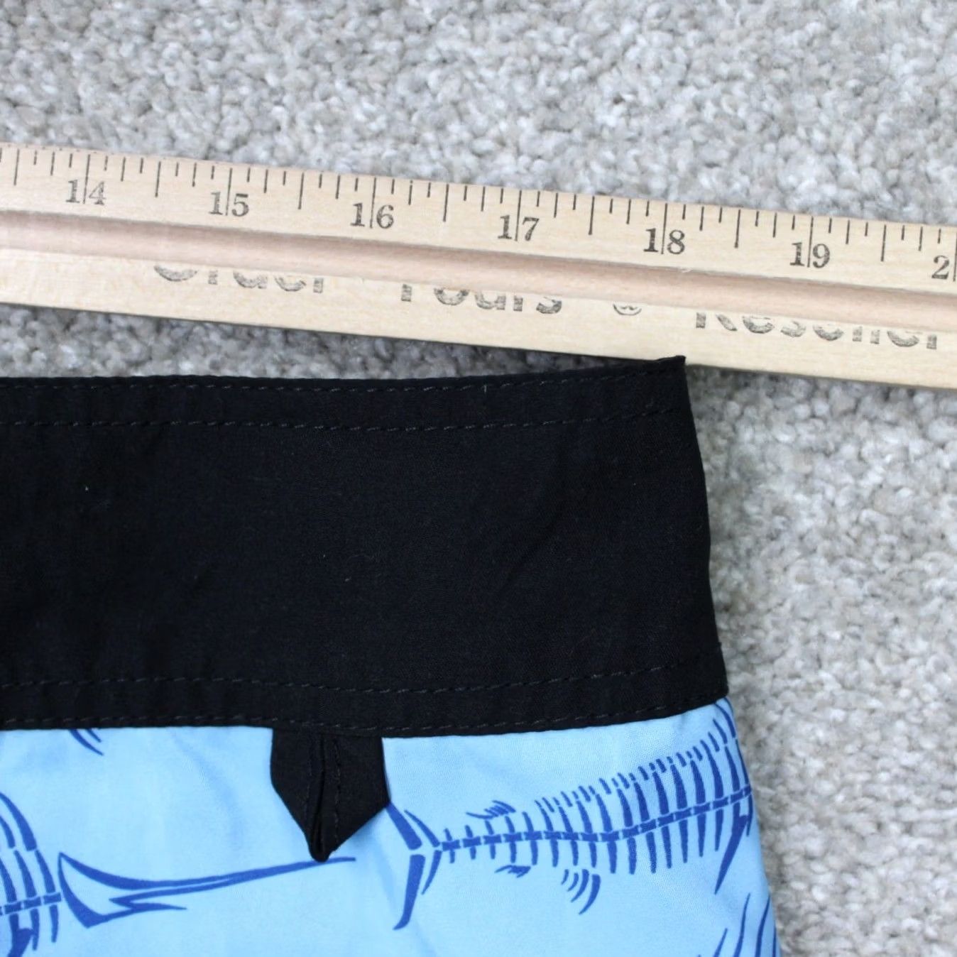 Vintage Tormenter Board Shorts Mens 36 Blue Hybrid Fish Skeleton Cargo Poly Swim Trunks Size US 36 / EU 52 - 7 Thumbnail