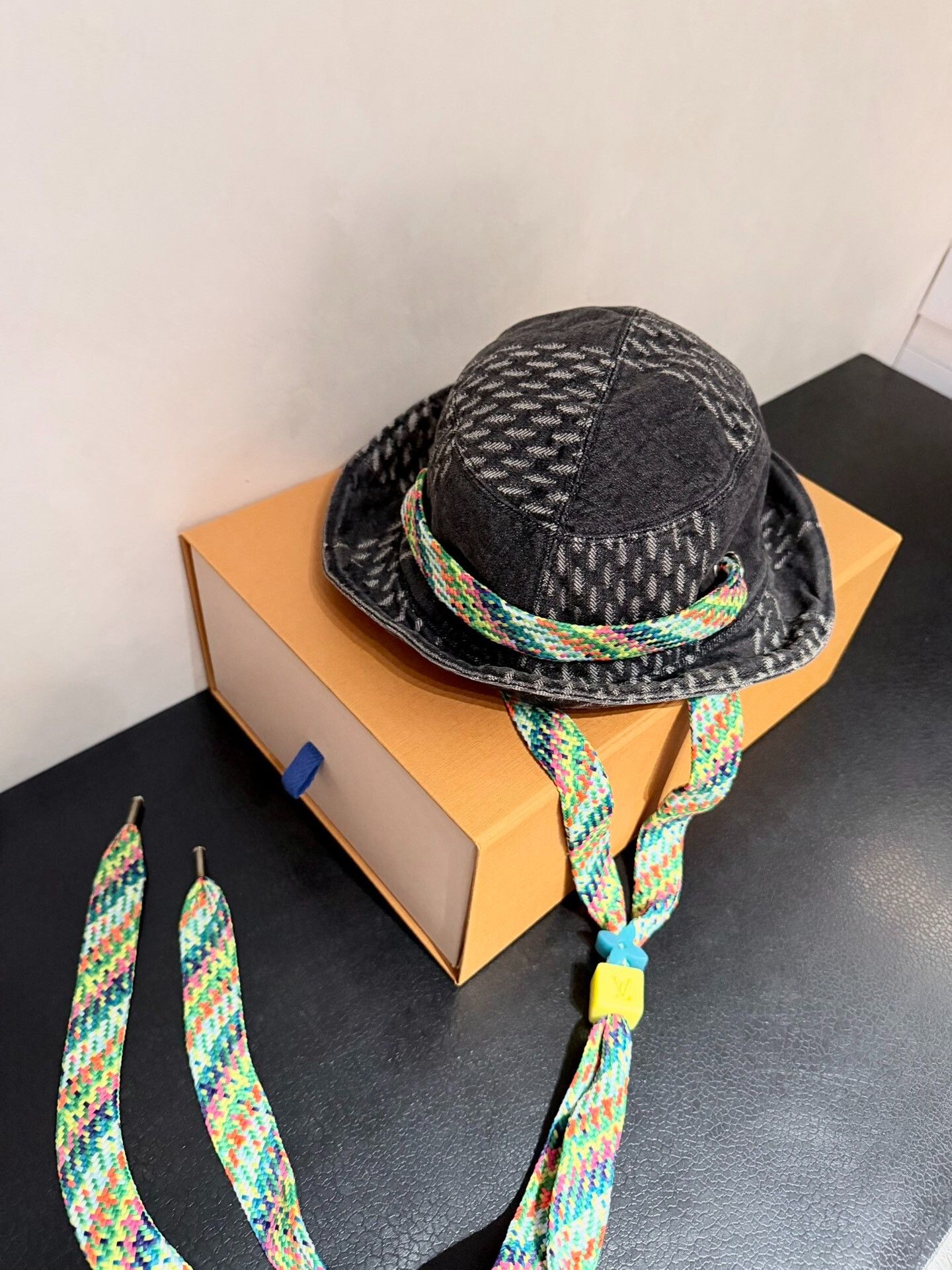 Louis Vuitton Louis Vuitton x Nigo 23ss Denim Bucket Hat Size ONE SIZE - 1 Thumbnail